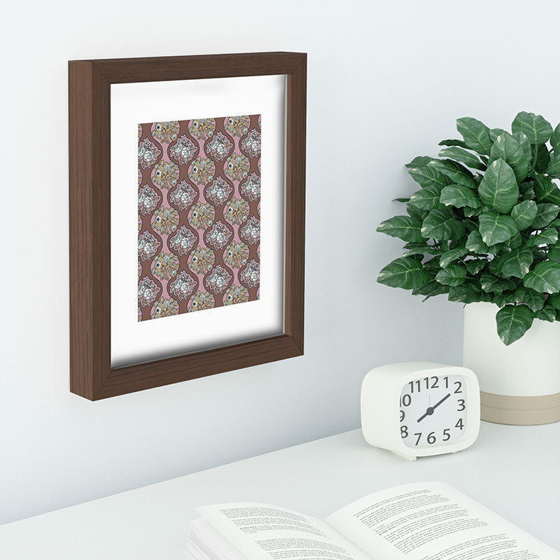 Marta Barragan Camarasa Classic Floral Arrangement Recessed Framing Rectangle