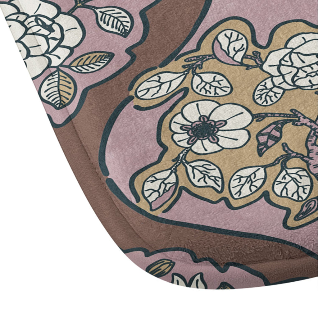 Marta Barragan Camarasa Classic Floral Arrangement Memory Foam Bath Mat