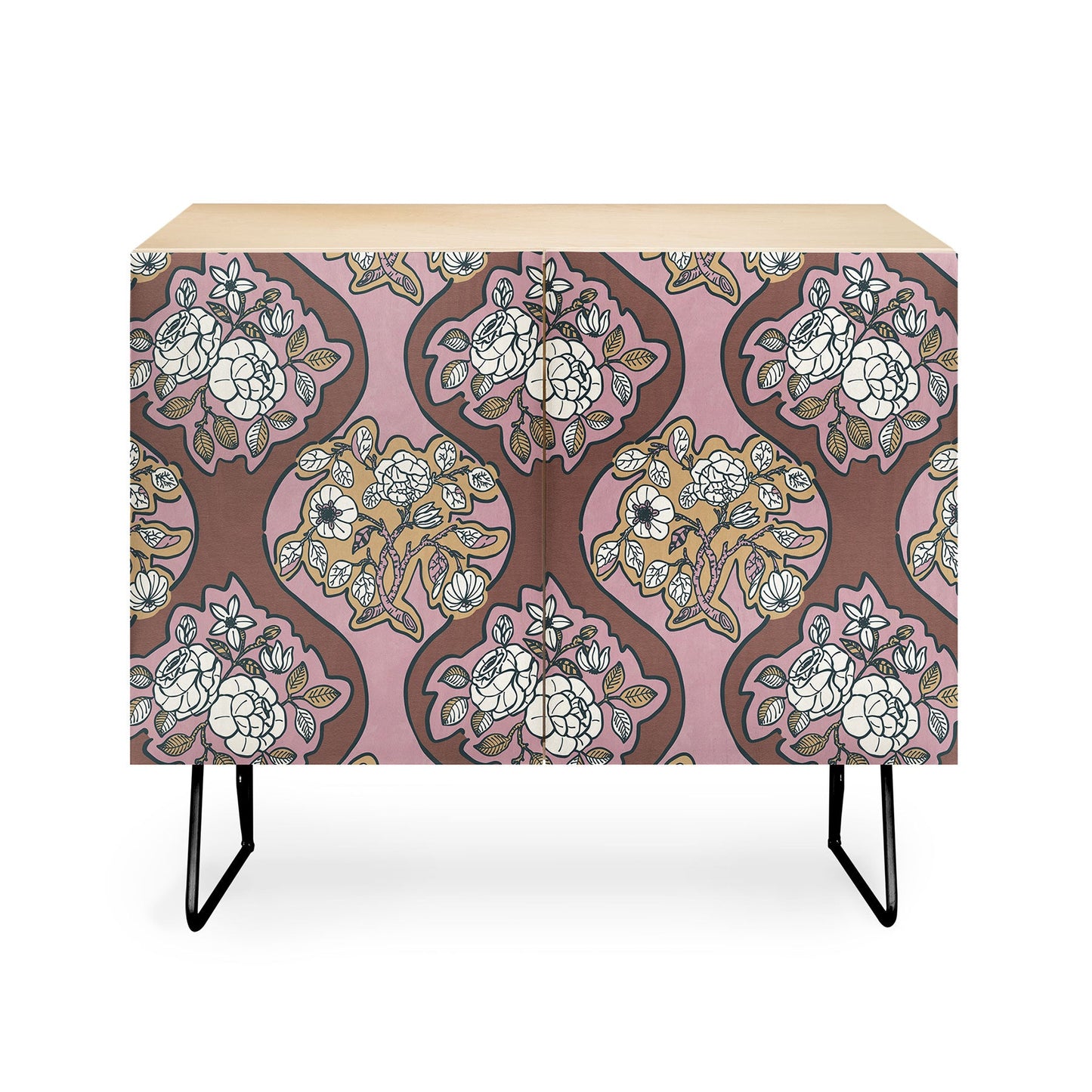 Marta Barragan Camarasa Classic Floral Arrangement Credenza
