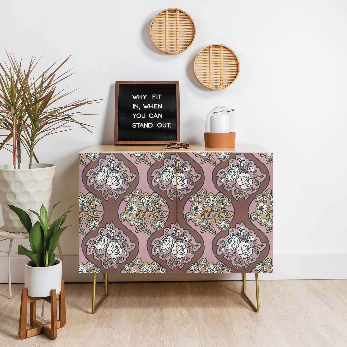 Marta Barragan Camarasa Classic Floral Arrangement Credenza