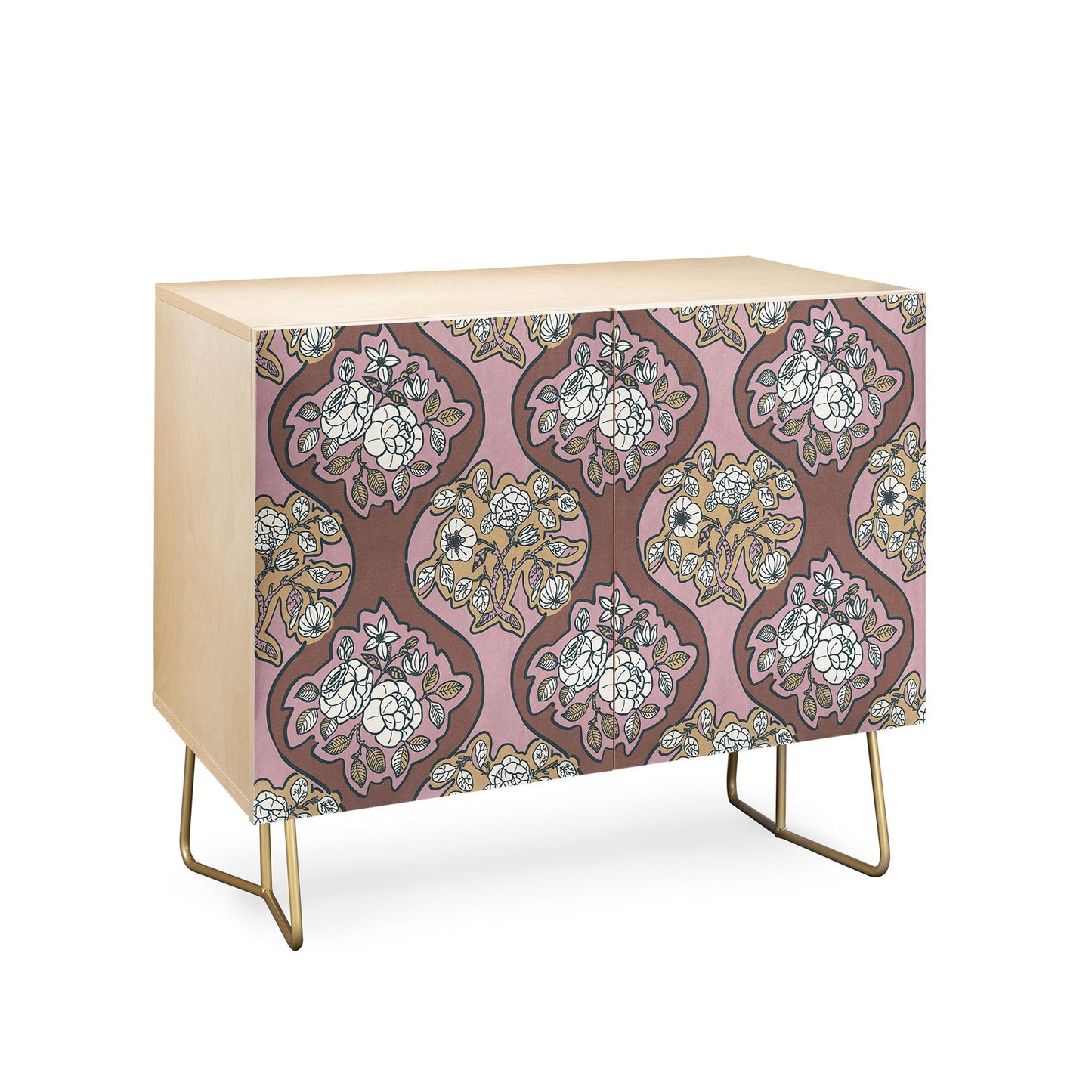Marta Barragan Camarasa Classic Floral Arrangement Credenza