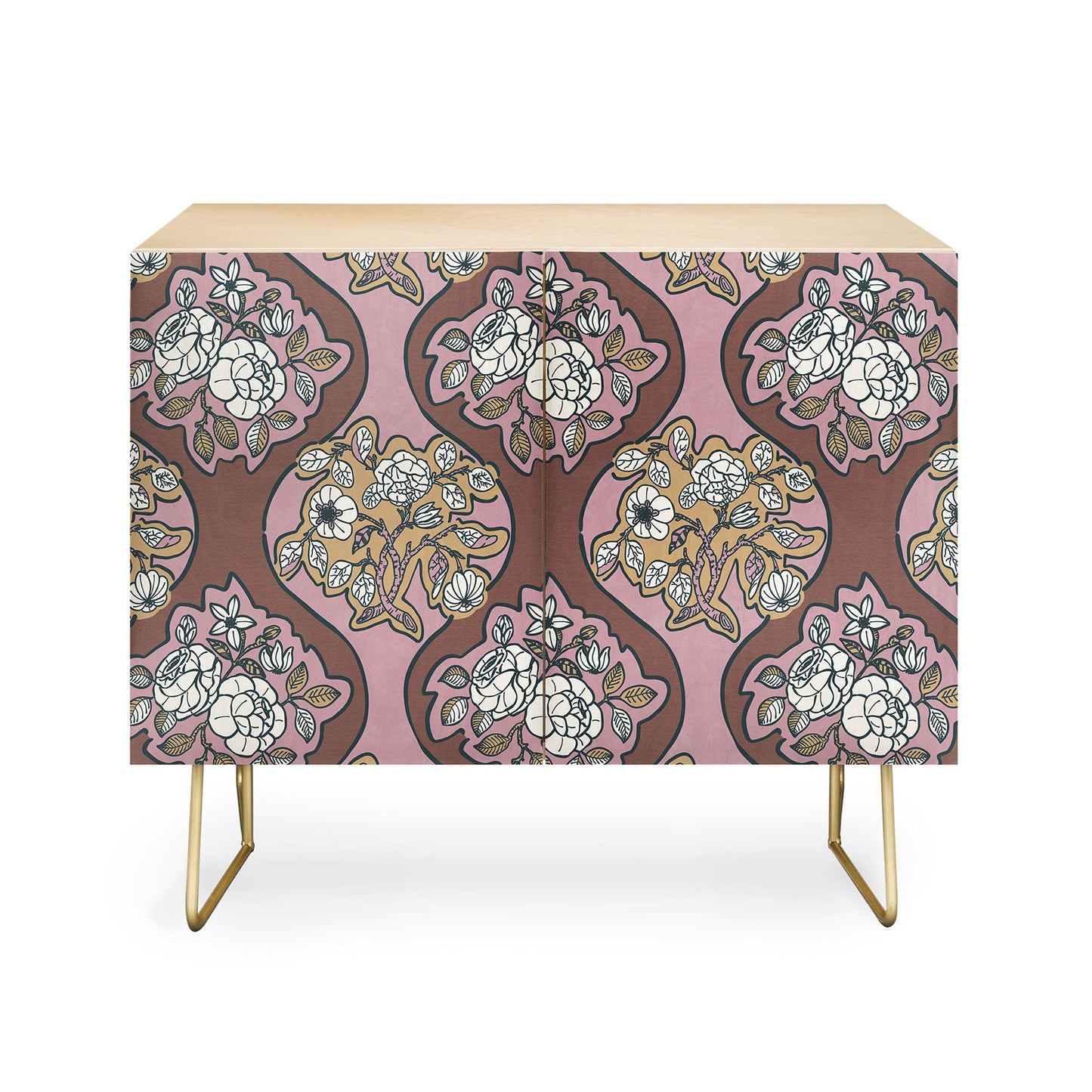Marta Barragan Camarasa Classic Floral Arrangement Credenza