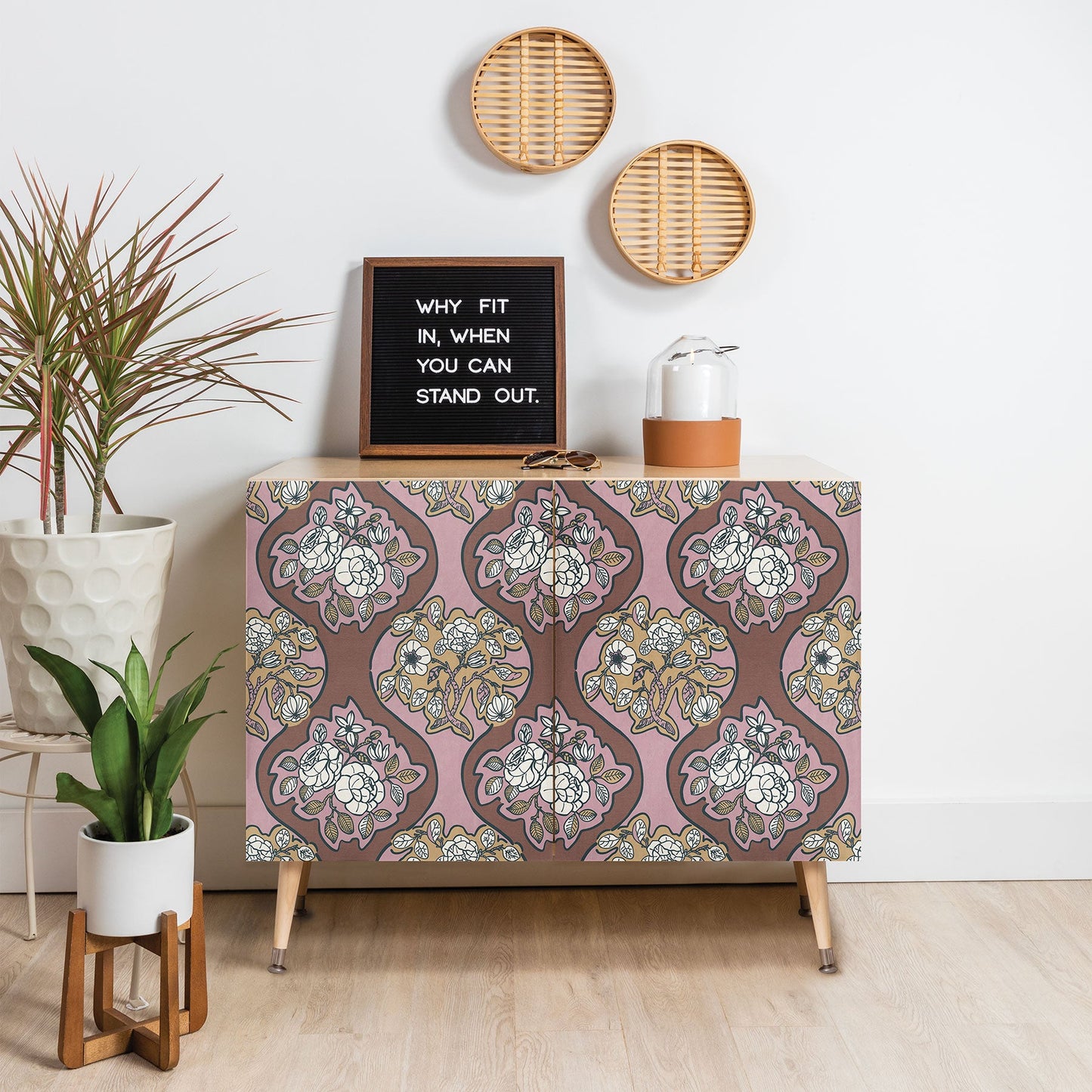 Marta Barragan Camarasa Classic Floral Arrangement Credenza