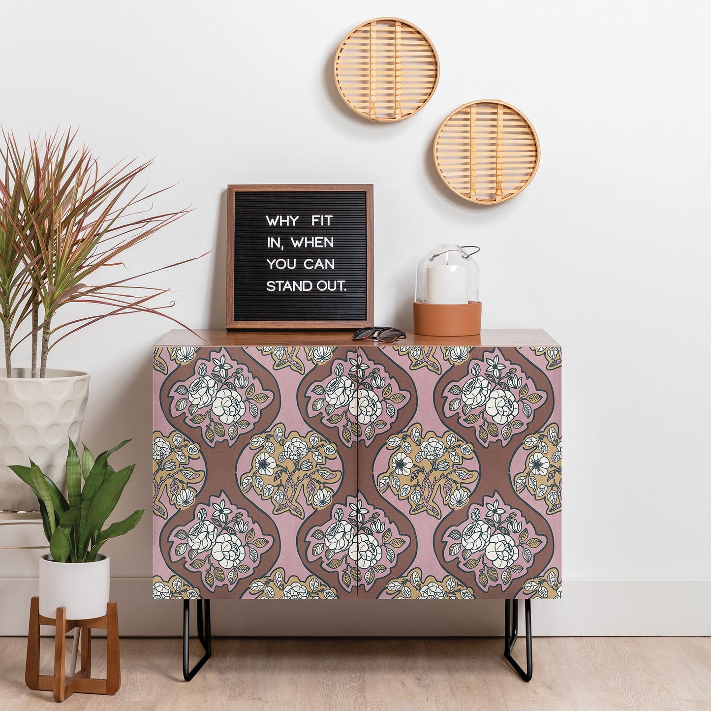 Marta Barragan Camarasa Classic Floral Arrangement Credenza
