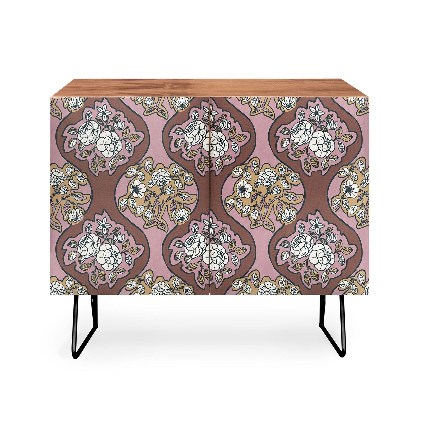 Marta Barragan Camarasa Classic Floral Arrangement Credenza