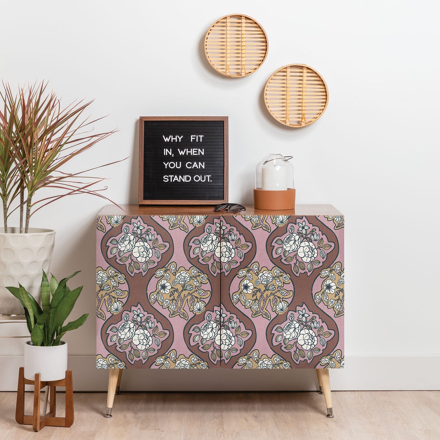 Marta Barragan Camarasa Classic Floral Arrangement Credenza