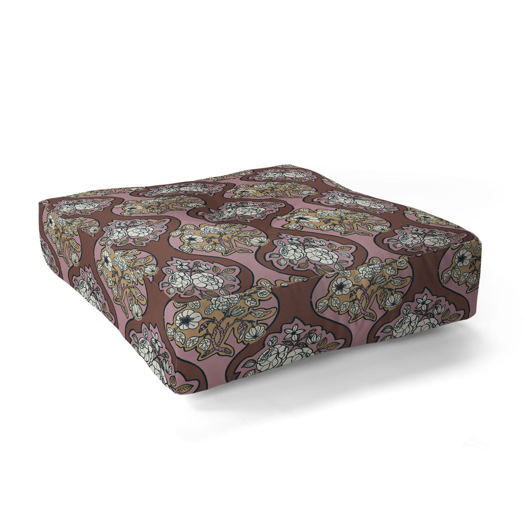 Marta Barragan Camarasa Classic Floral Arrangement Floor Pillow Square