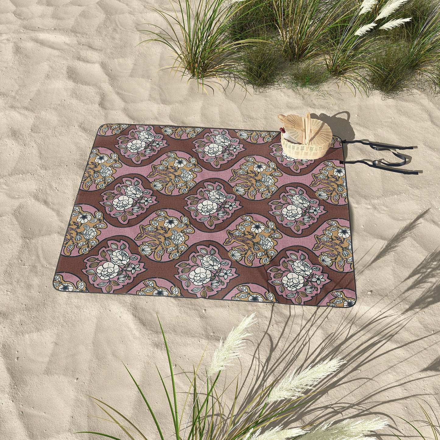 Marta Barragan Camarasa Classic Floral Arrangement Picnic Blanket