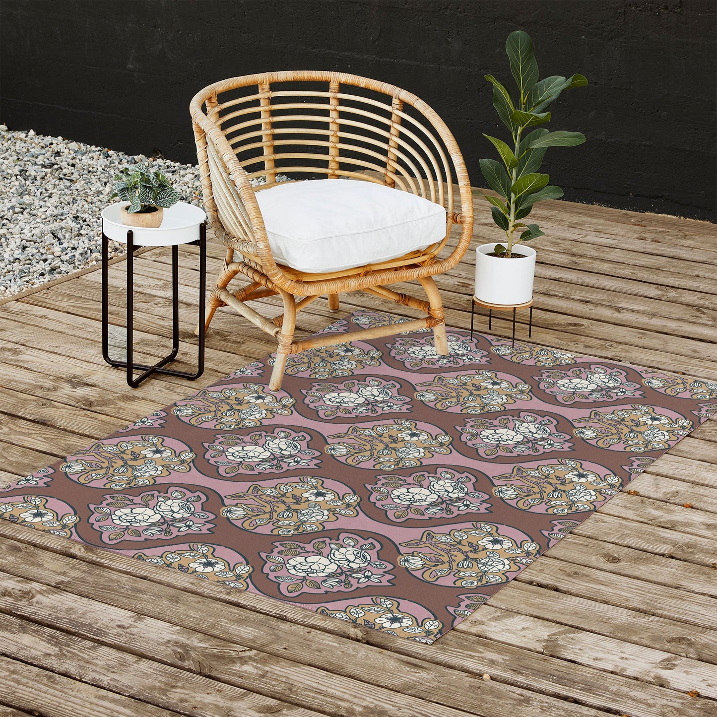 Marta Barragan Camarasa Classic Floral Arrangement Outdoor Rug
