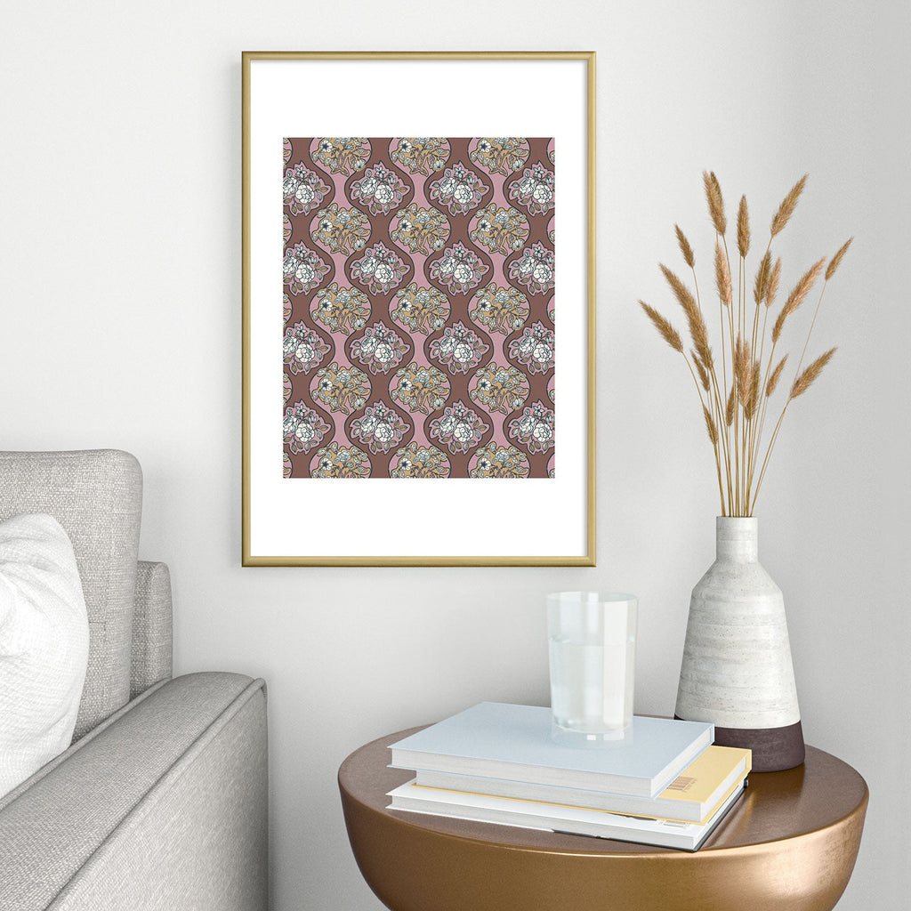 Marta Barragan Camarasa Classic Floral Arrangement Metal Framed Art Print