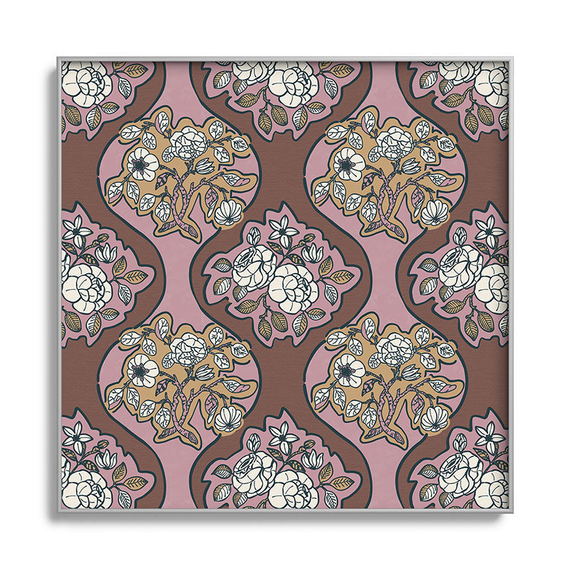 Marta Barragan Camarasa Classic Floral Arrangement Square Metal Framed Art Print