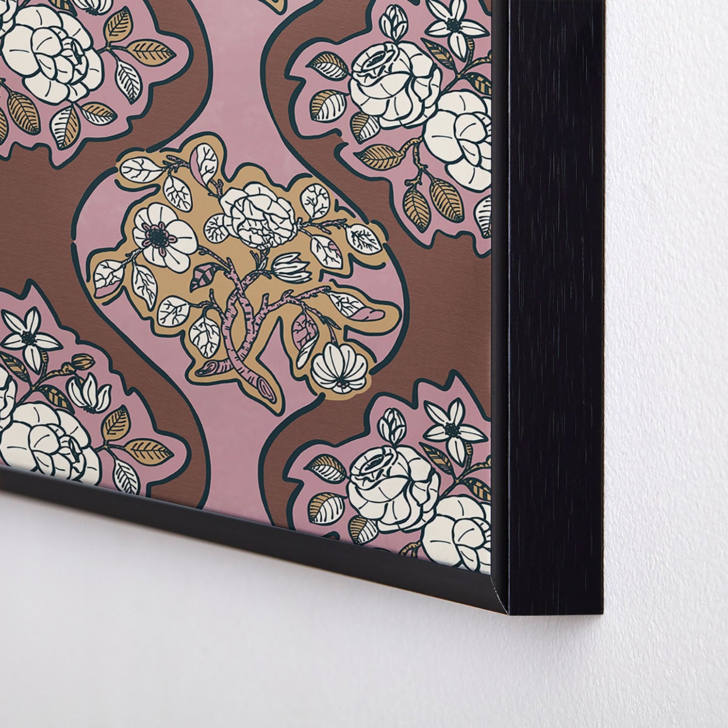 Marta Barragan Camarasa Classic Floral Arrangement Square Metal Framed Art Print