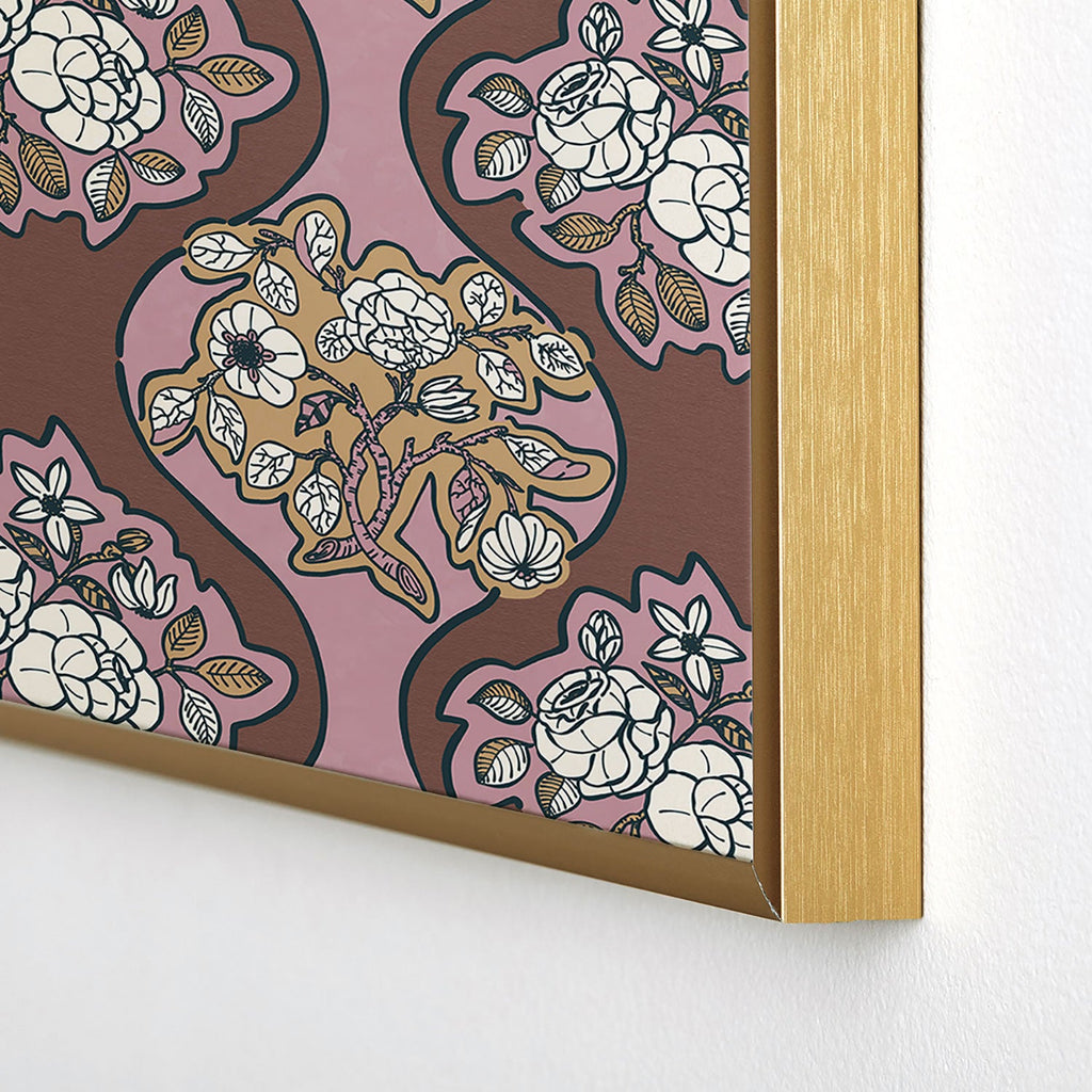 Marta Barragan Camarasa Classic Floral Arrangement Square Metal Framed Art Print