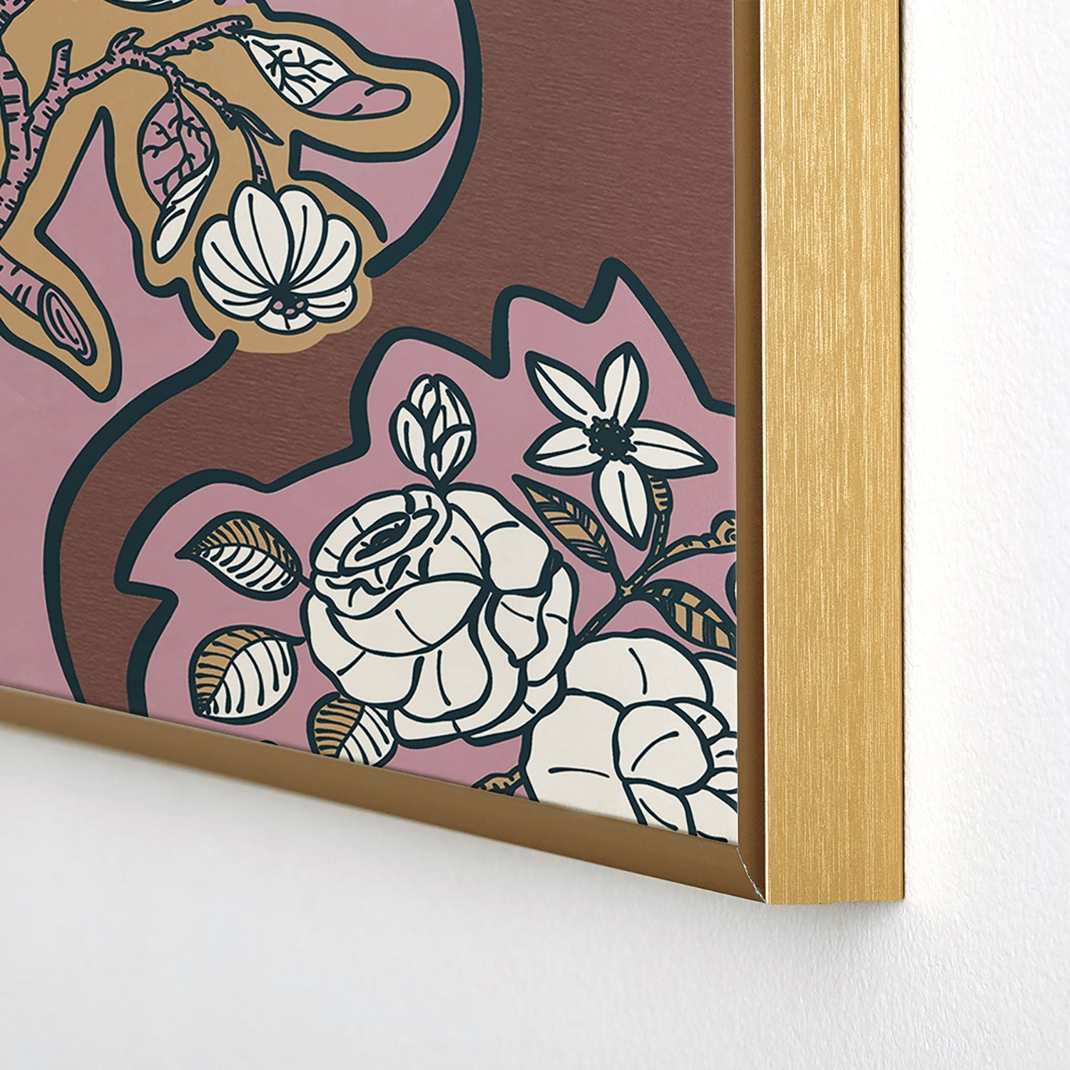 Marta Barragan Camarasa Classic Floral Arrangement Square Metal Framed Art Print