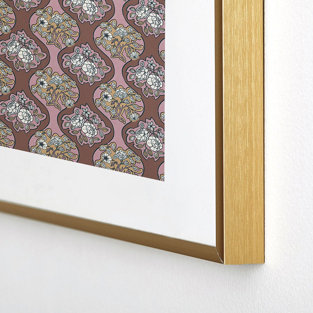 Marta Barragan Camarasa Classic Floral Arrangement Metal Framed Art Print