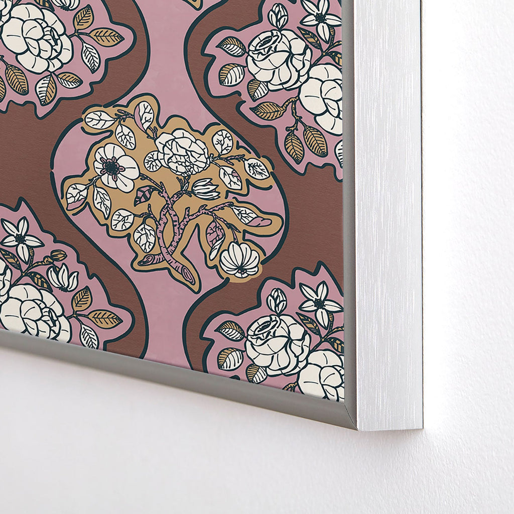 Marta Barragan Camarasa Classic Floral Arrangement Square Metal Framed Art Print