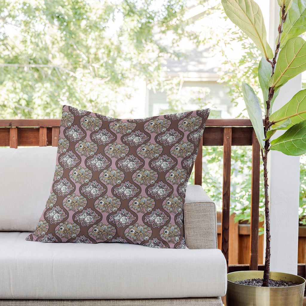 Marta Barragan Camarasa Classic Floral Arrangement Outdoor Throw Pillow