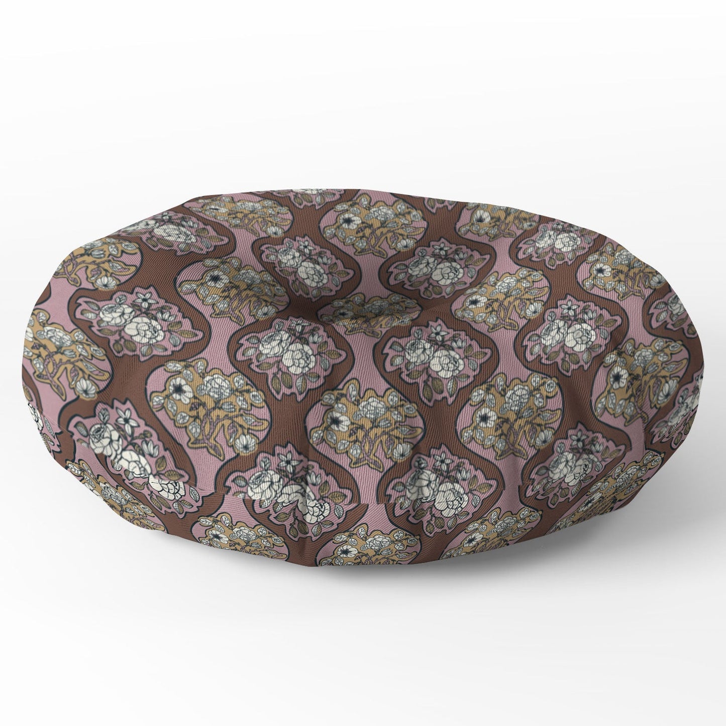 Marta Barragan Camarasa Classic Floral Arrangement Floor Pillow Round