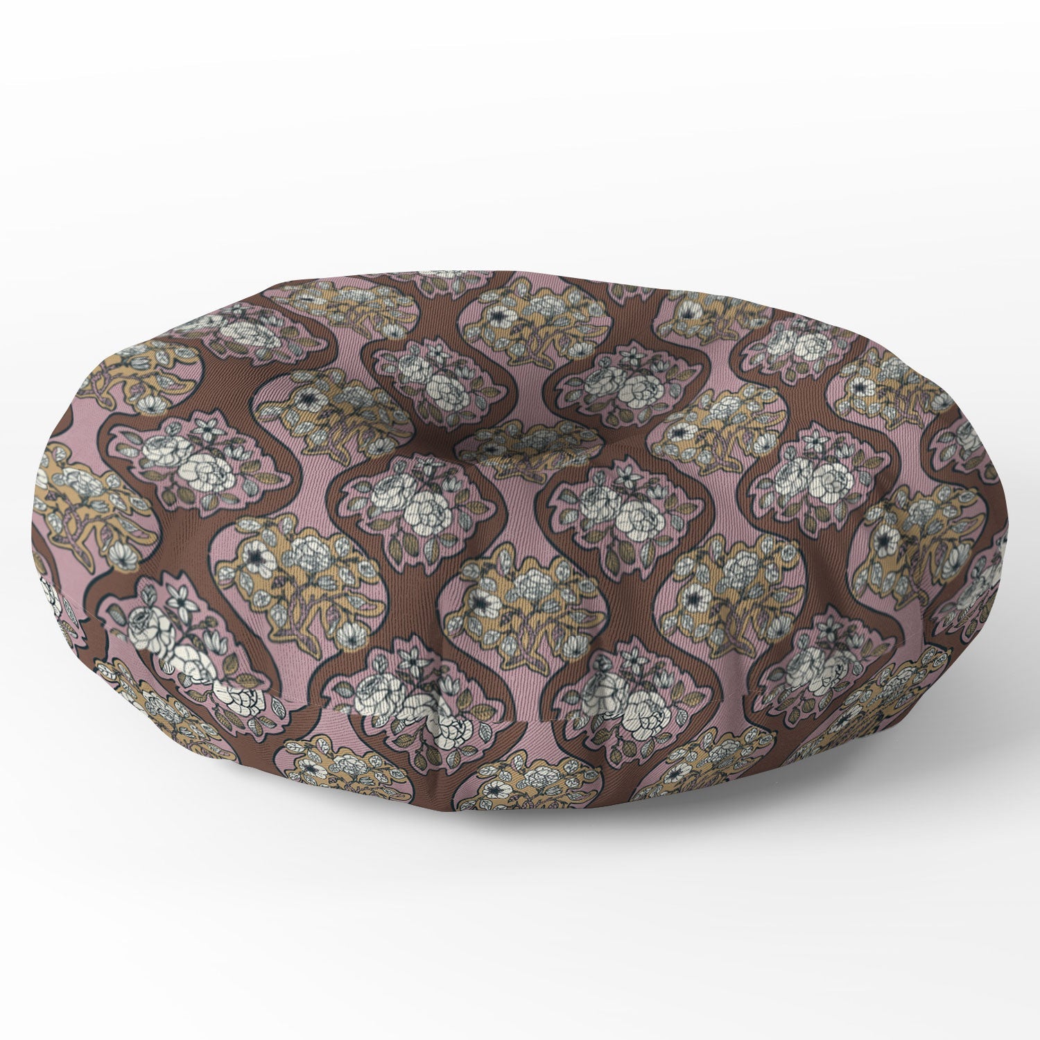 Marta Barragan Camarasa Classic Floral Arrangement Floor Pillow Round
