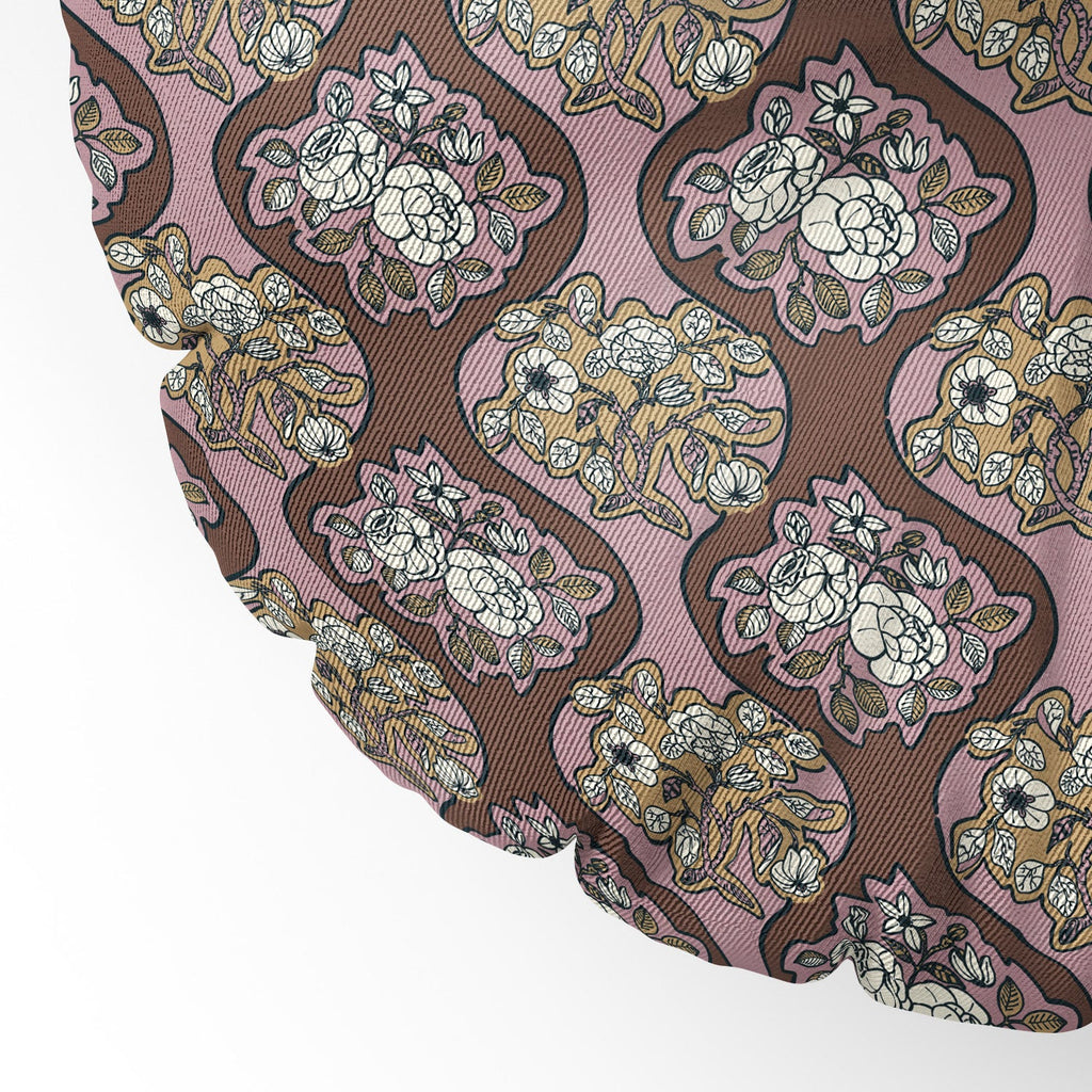 Marta Barragan Camarasa Classic Floral Arrangement Floor Pillow Round
