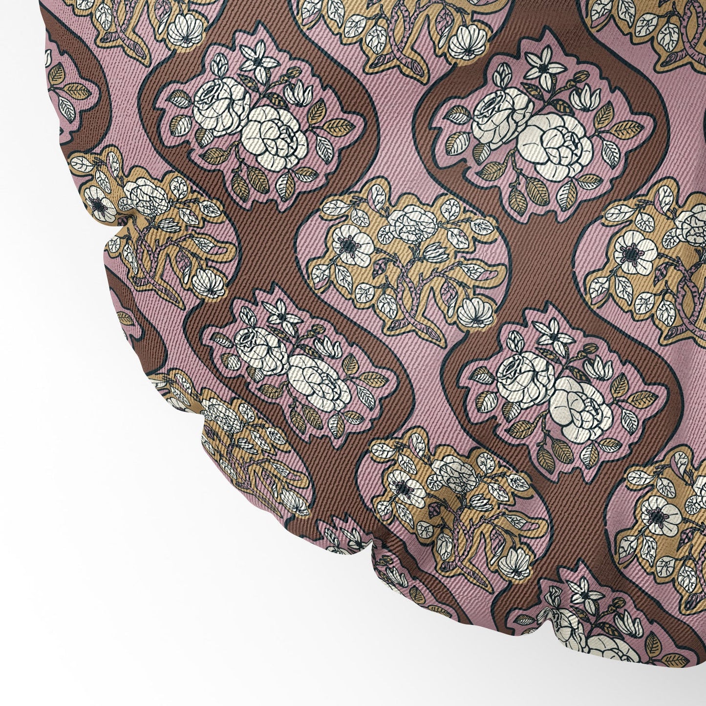 Marta Barragan Camarasa Classic Floral Arrangement Floor Pillow Round