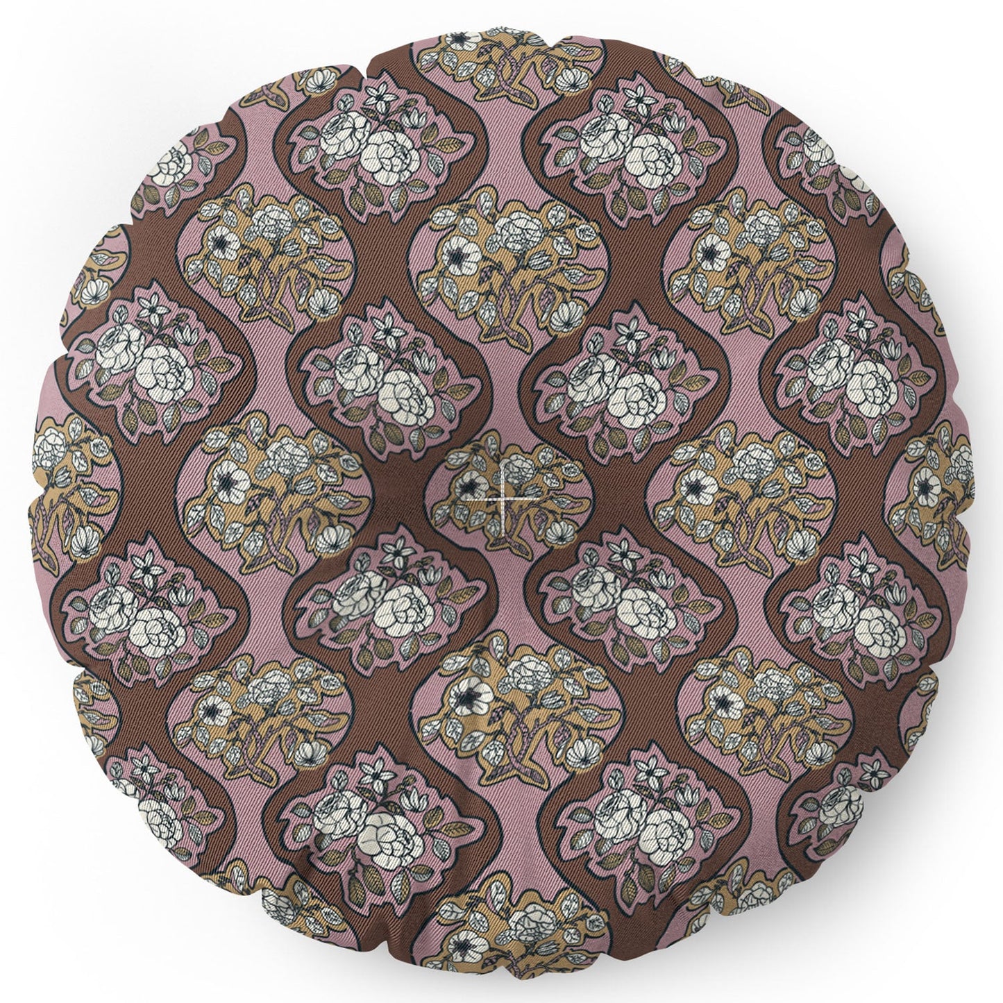Marta Barragan Camarasa Classic Floral Arrangement Floor Pillow Round