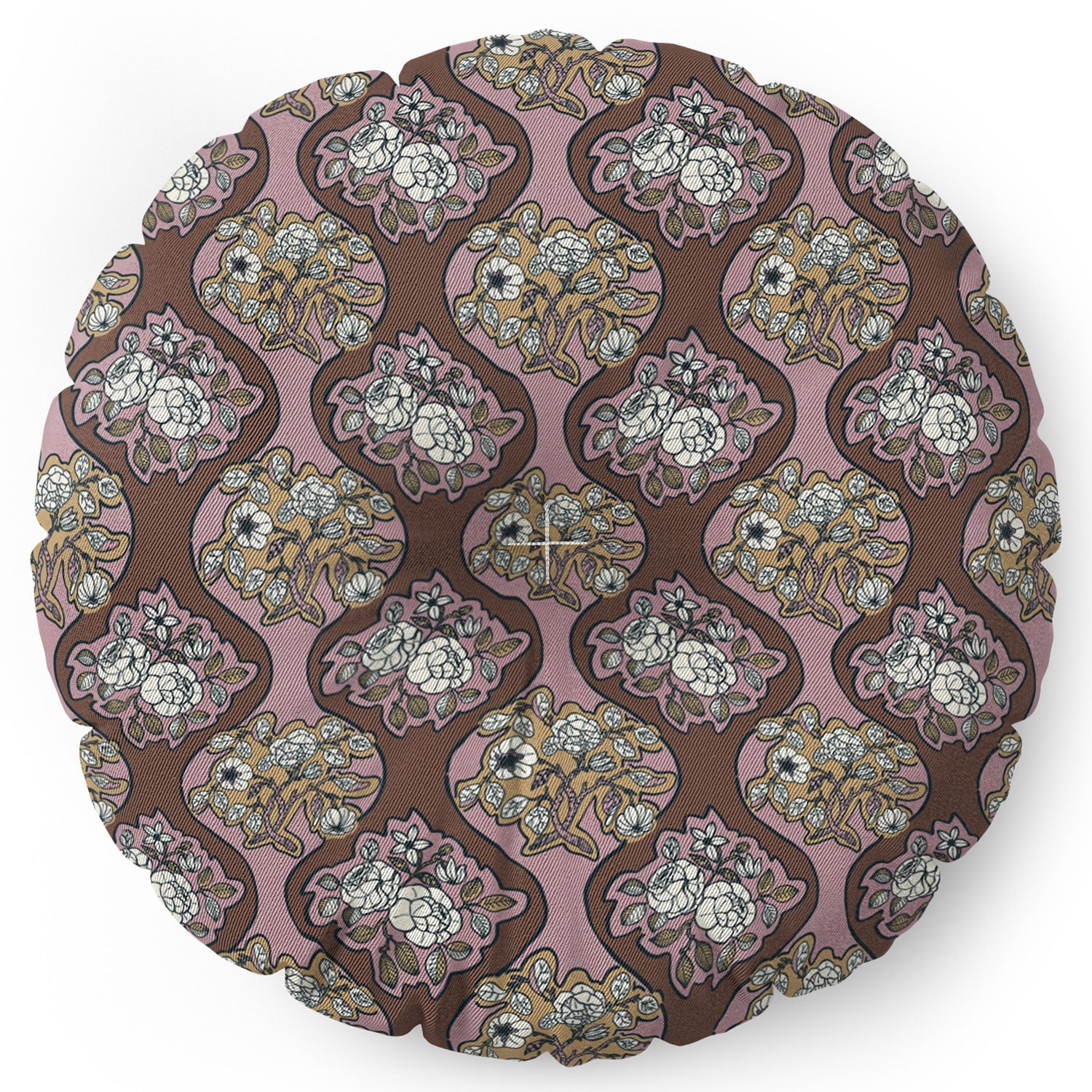 Marta Barragan Camarasa Classic Floral Arrangement Floor Pillow Round