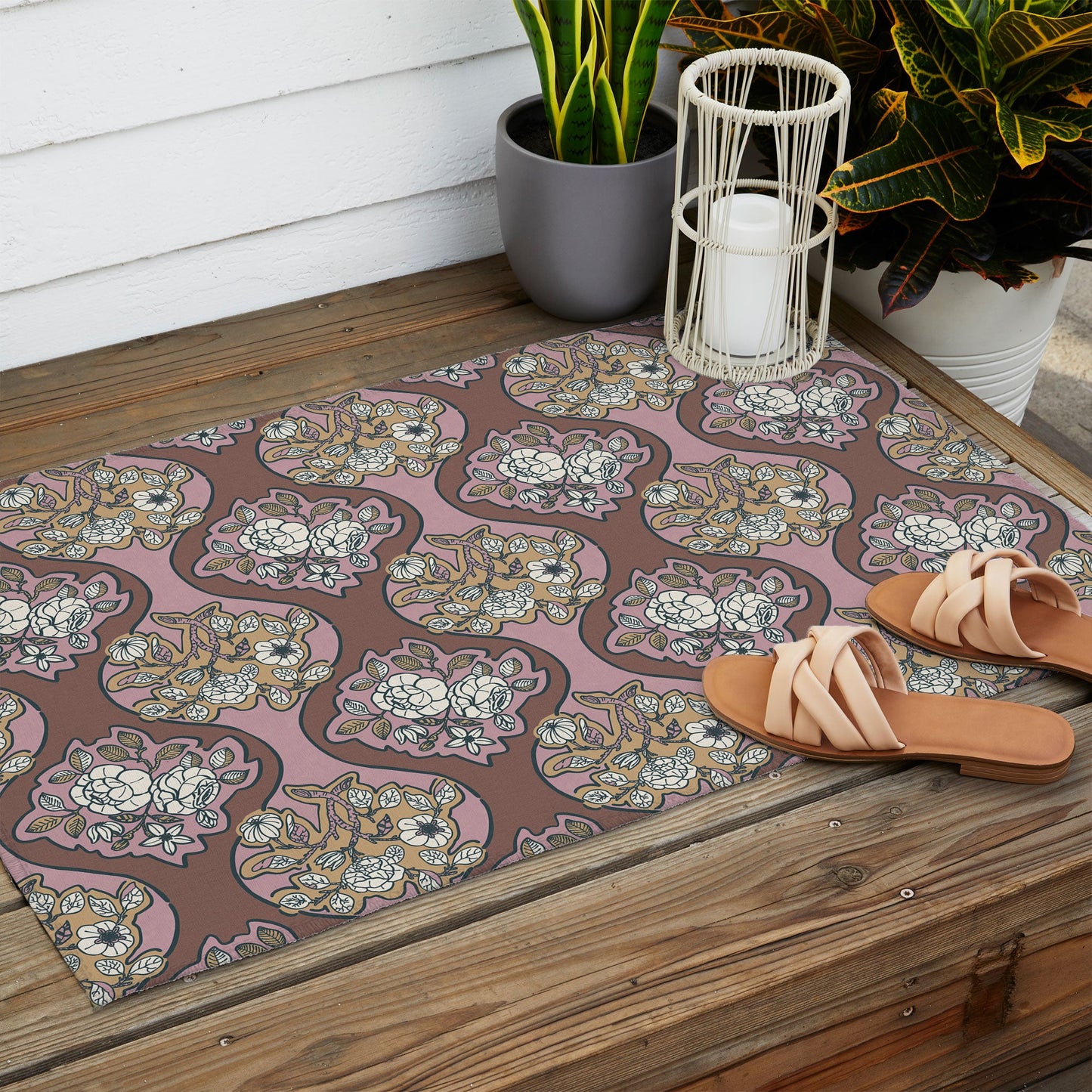 Marta Barragan Camarasa Classic Floral Arrangement Outdoor Rug