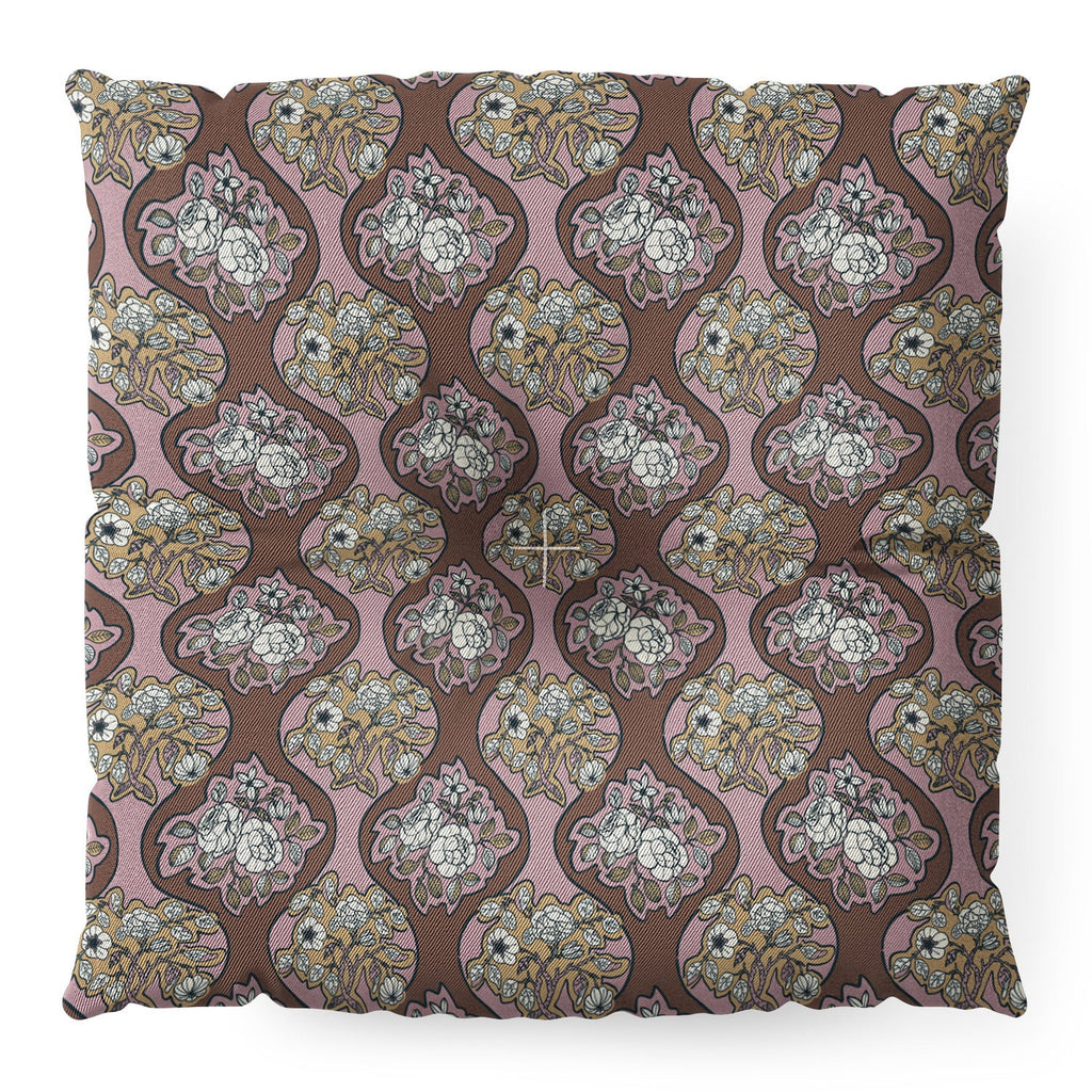 Marta Barragan Camarasa Classic Floral Arrangement Floor Pillow Square