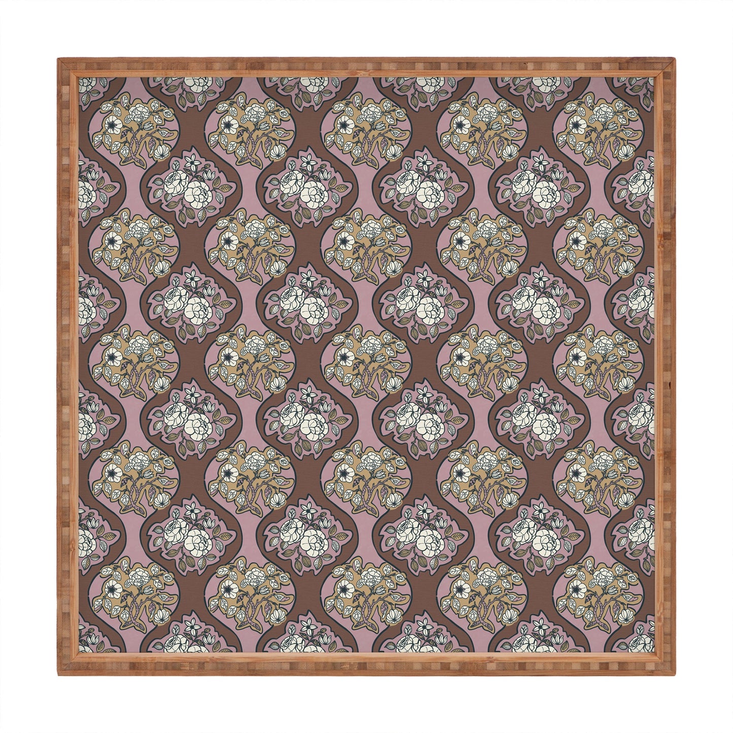 Marta Barragan Camarasa Classic Floral Arrangement Square Tray