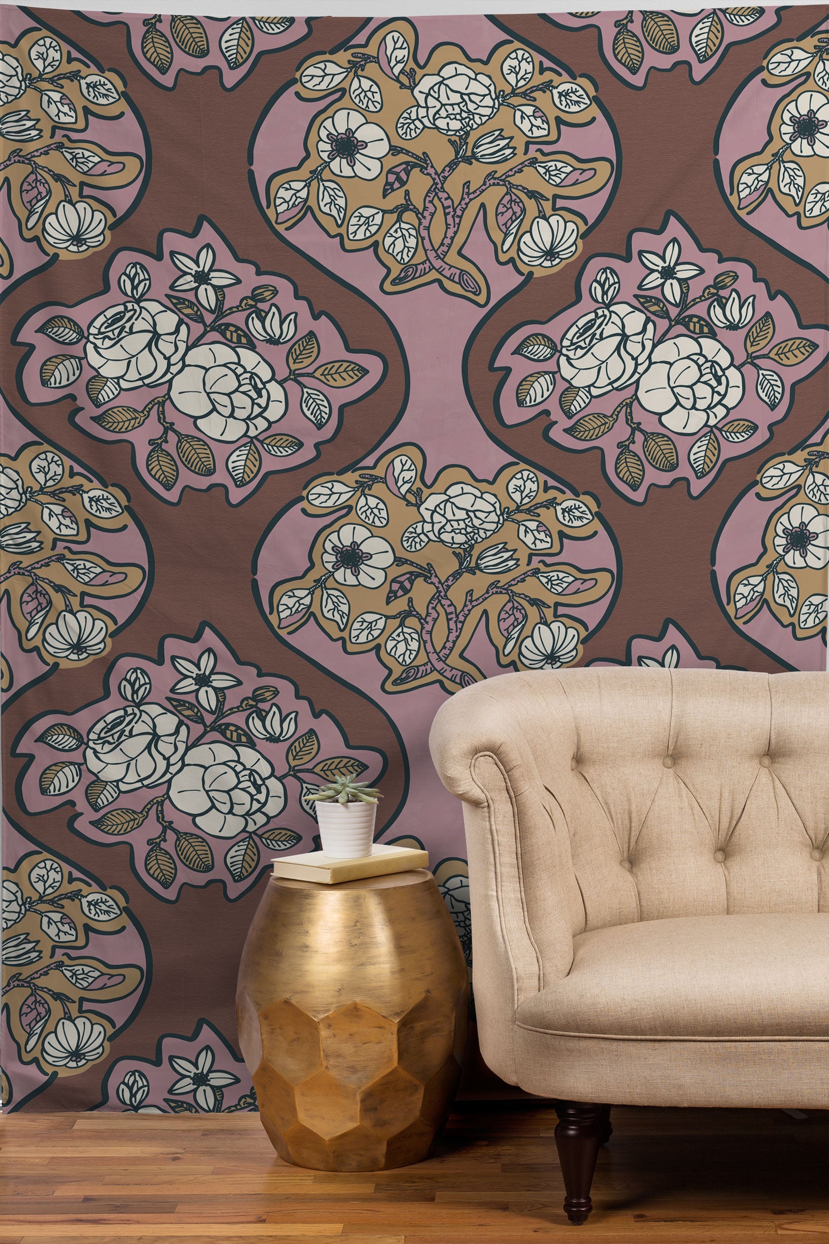 Marta Barragan Camarasa Classic Floral Arrangement Tapestry