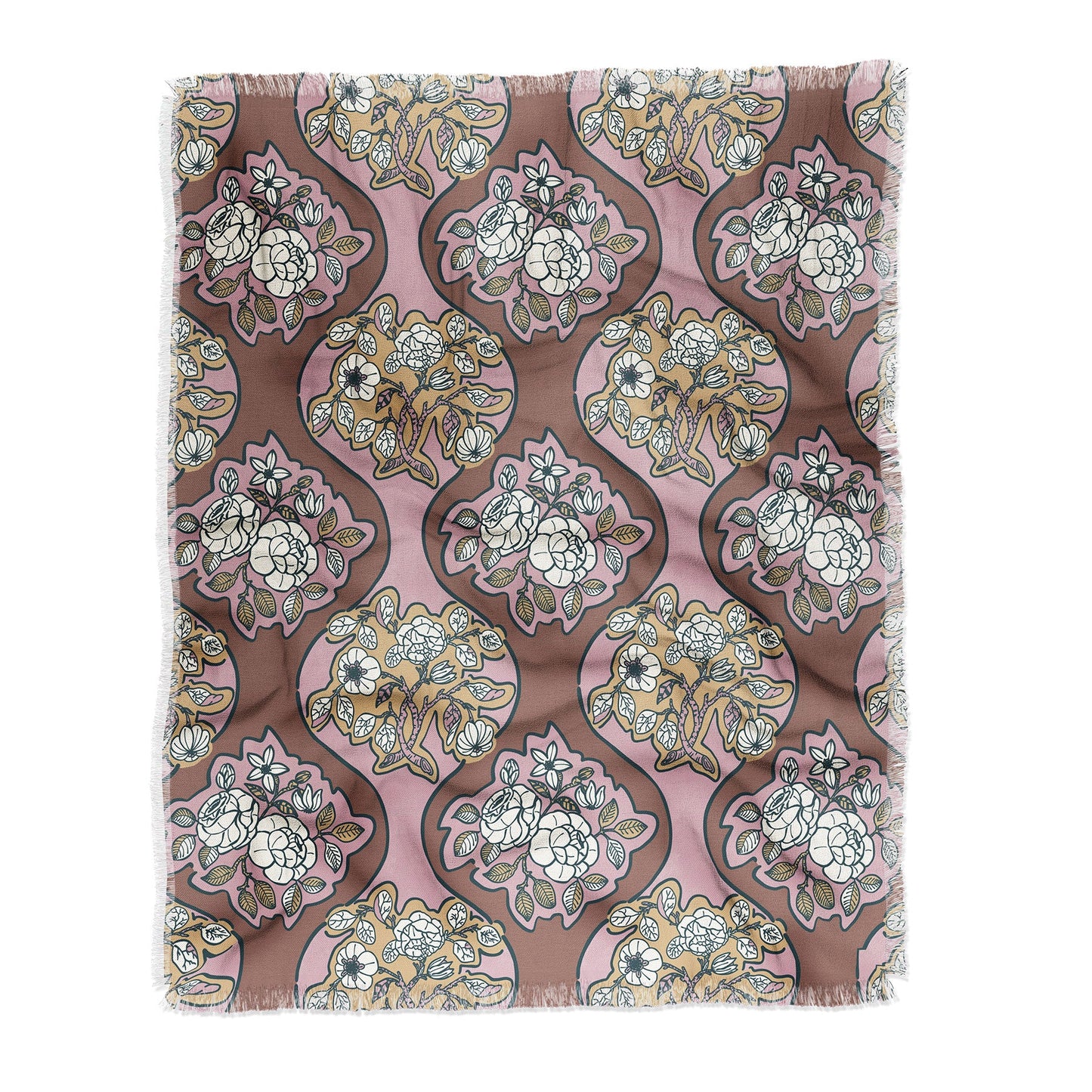 Marta Barragan Camarasa Classic Floral Arrangement Throw Blanket