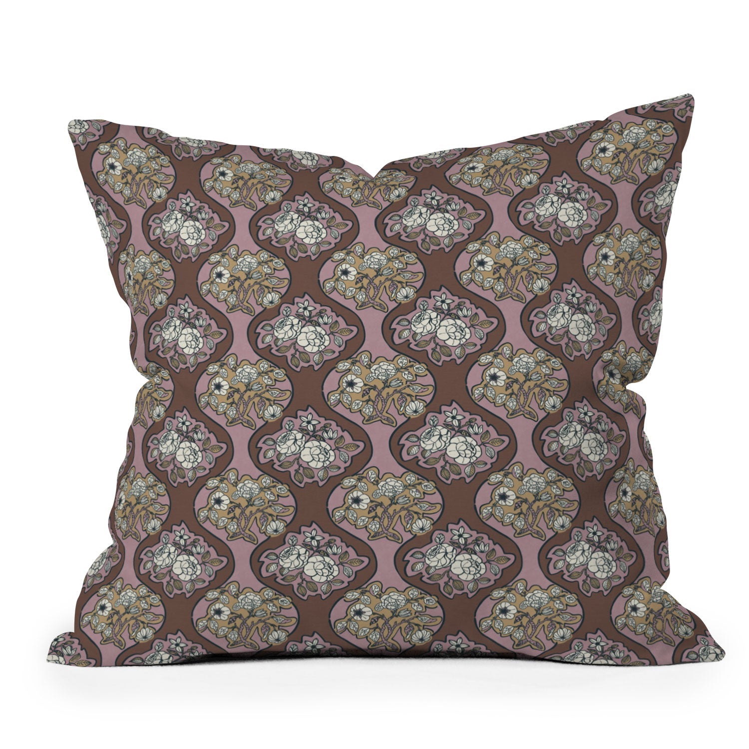 Marta Barragan Camarasa Classic Floral Arrangement Outdoor Throw Pillow