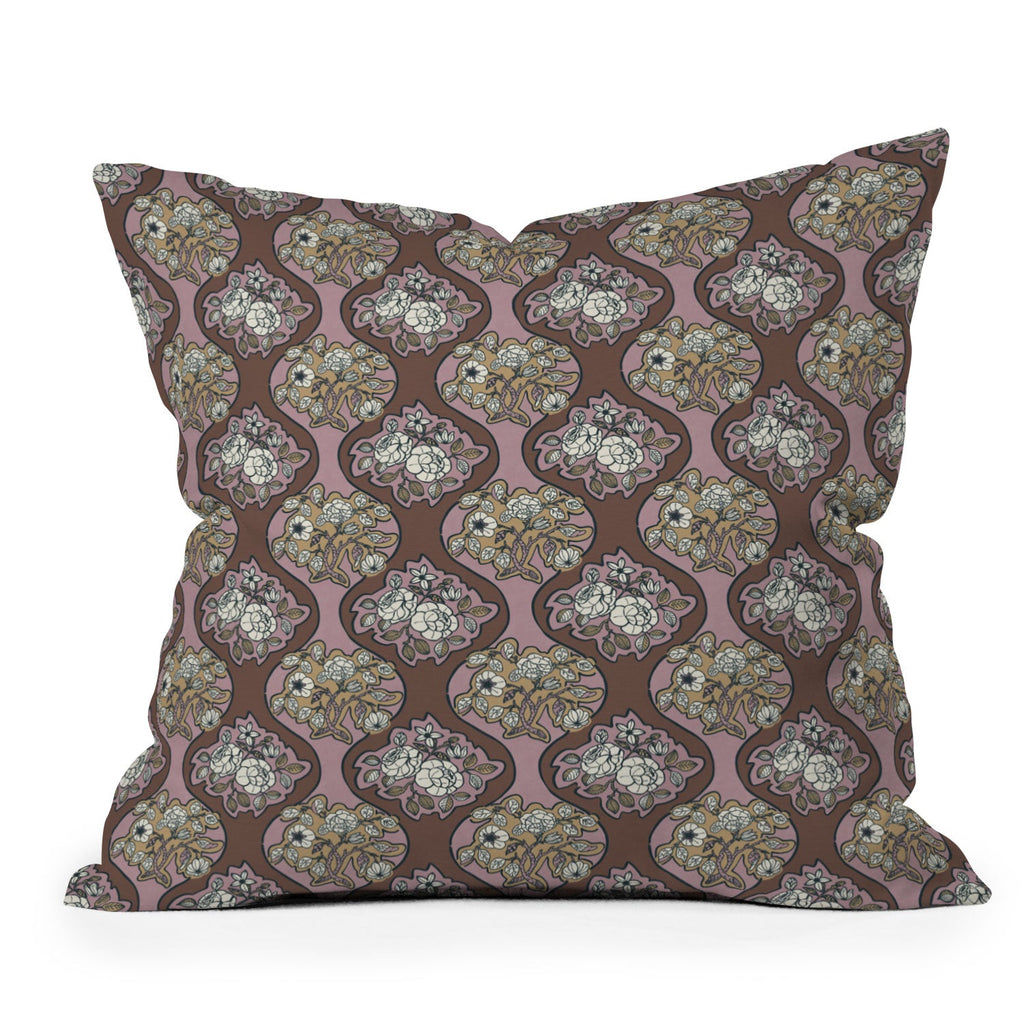 Marta Barragan Camarasa Classic Floral Arrangement Outdoor Throw Pillow