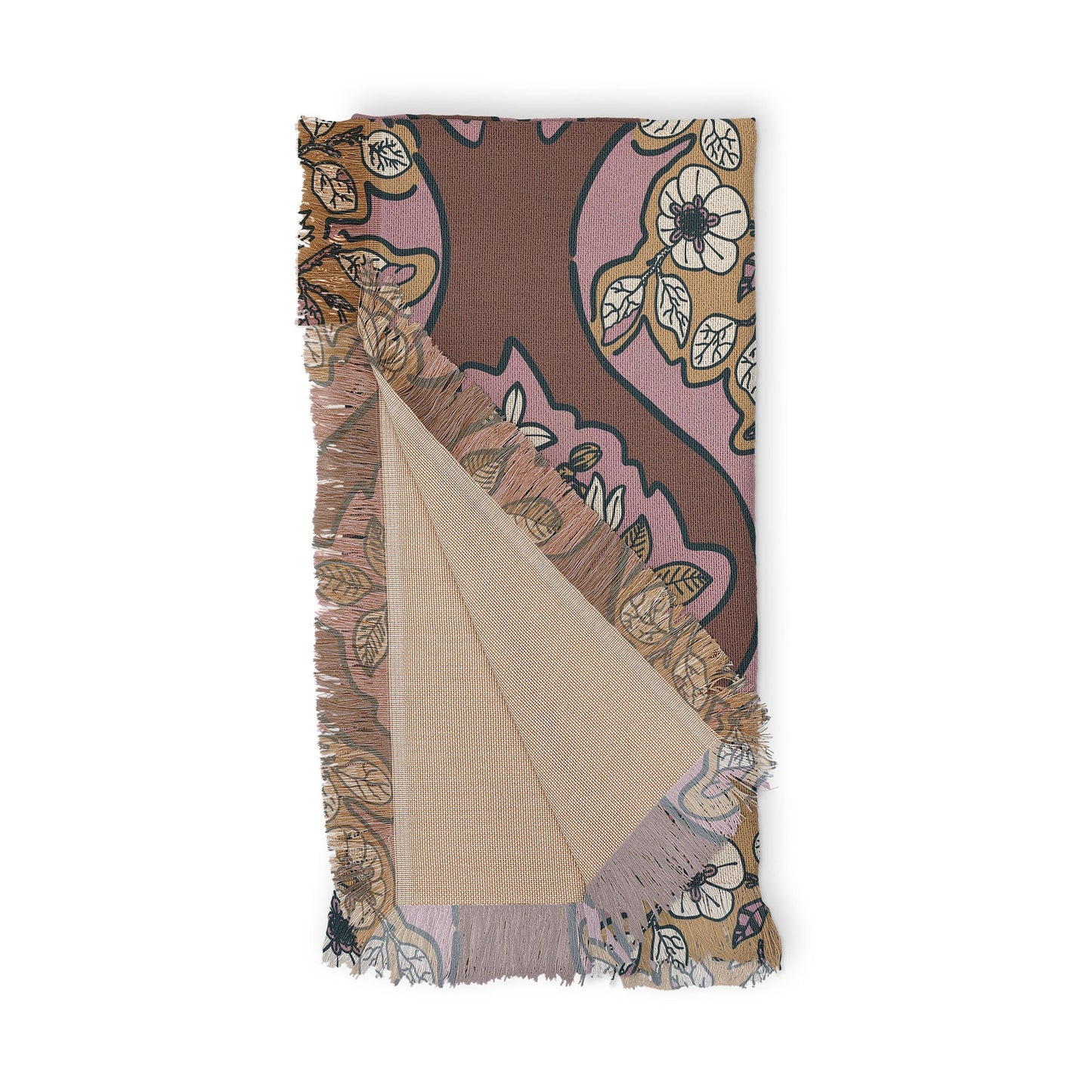 Marta Barragan Camarasa Classic Floral Arrangement Throw Blanket