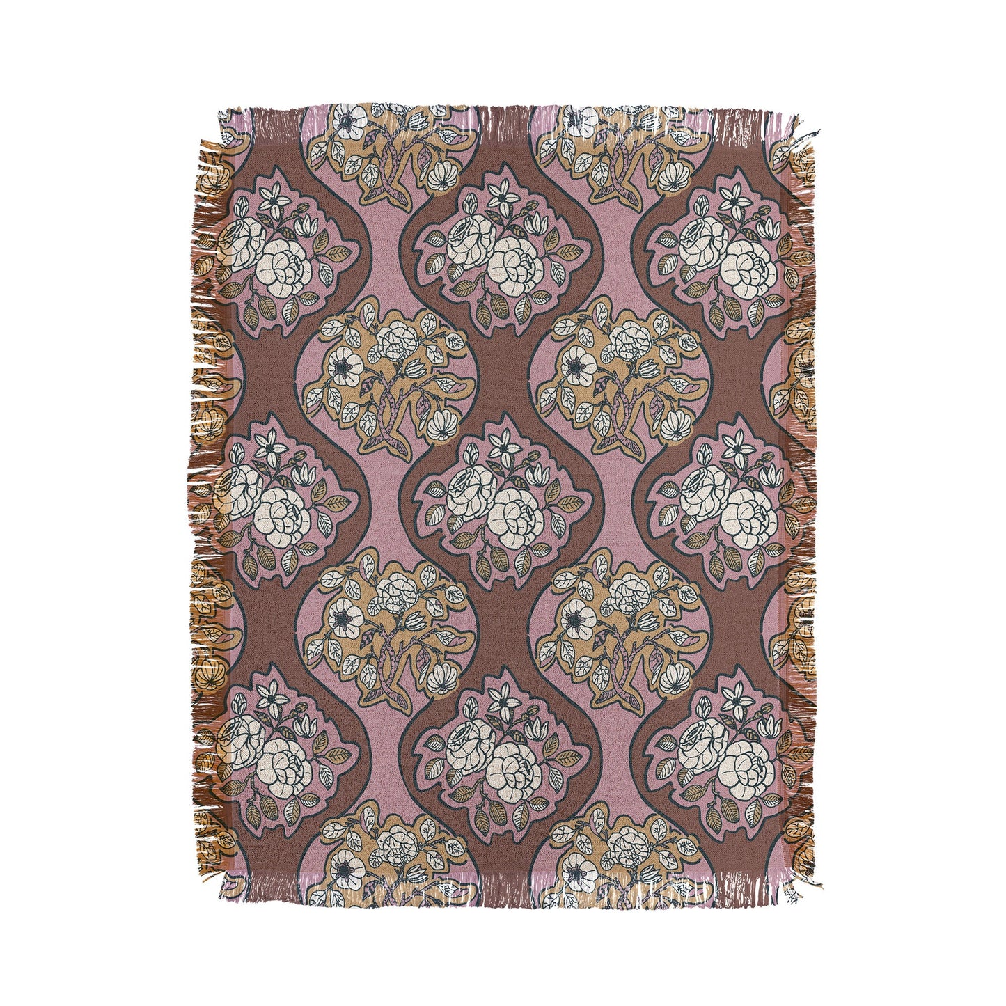 Marta Barragan Camarasa Classic Floral Arrangement Throw Blanket