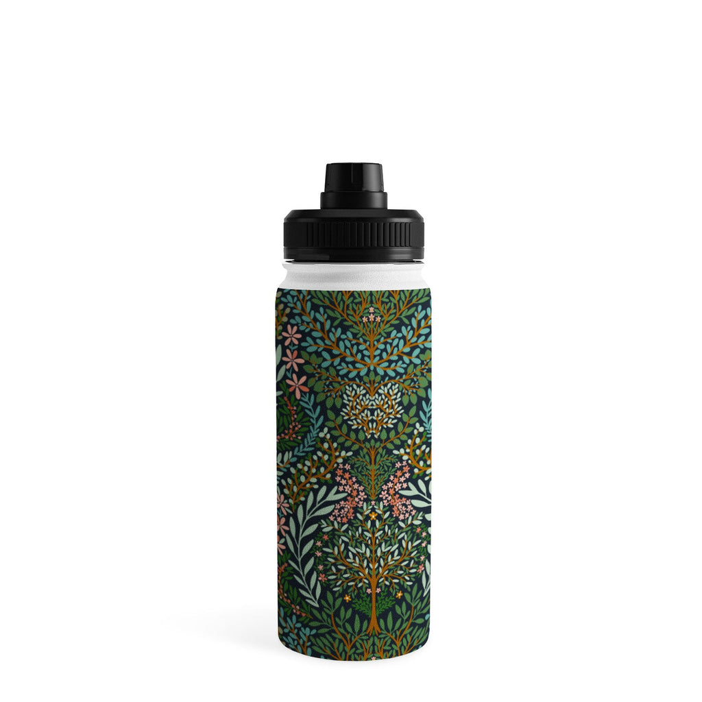 Marta Barragan Camarasa Enchanted Woodland Oasis Water Bottle