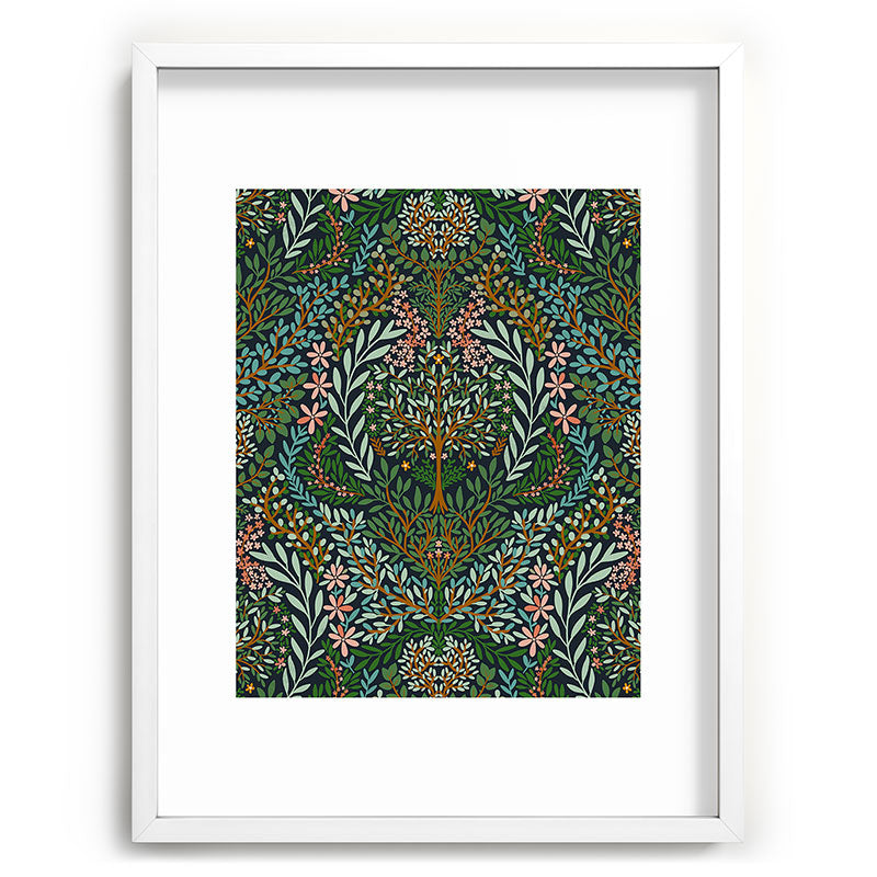 Marta Barragan Camarasa Enchanted Woodland Oasis Recessed Framing Rectangle