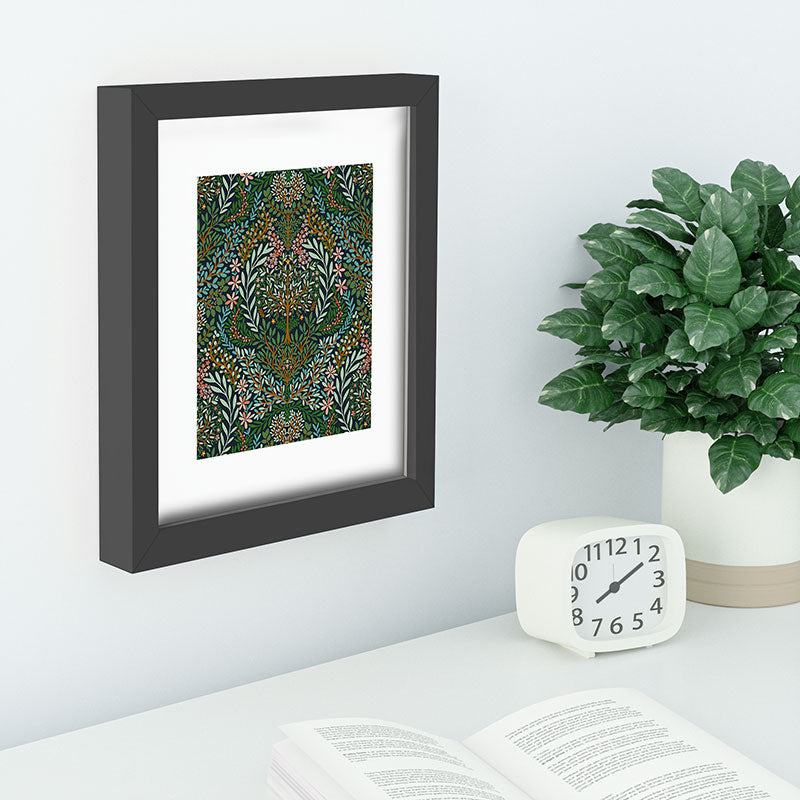 Marta Barragan Camarasa Enchanted Woodland Oasis Recessed Framing Rectangle