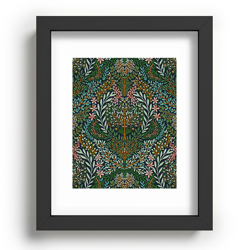 Marta Barragan Camarasa Enchanted Woodland Oasis Recessed Framing Rectangle