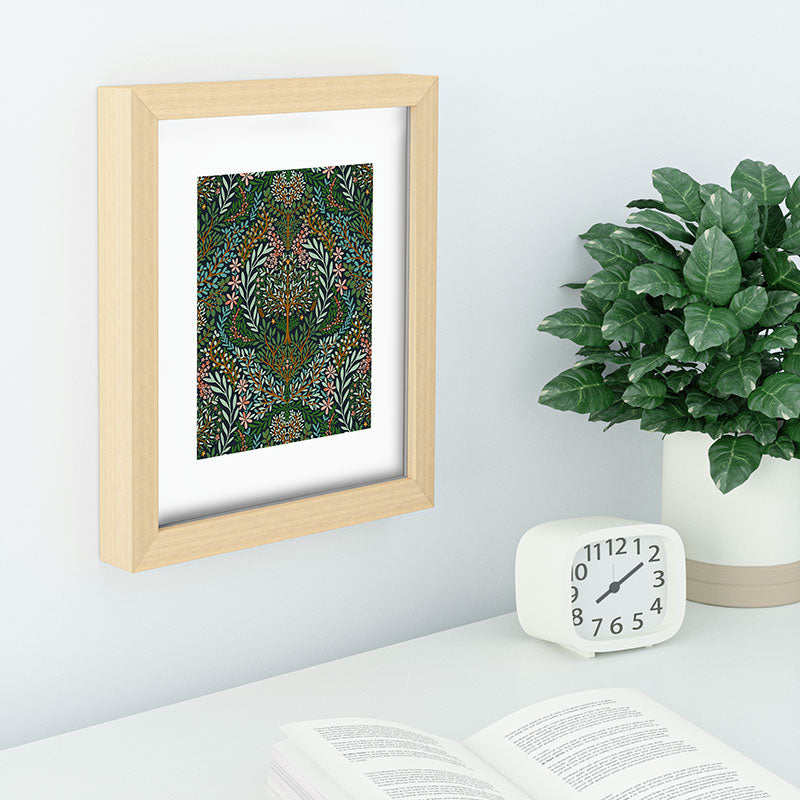 Marta Barragan Camarasa Enchanted Woodland Oasis Recessed Framing Rectangle