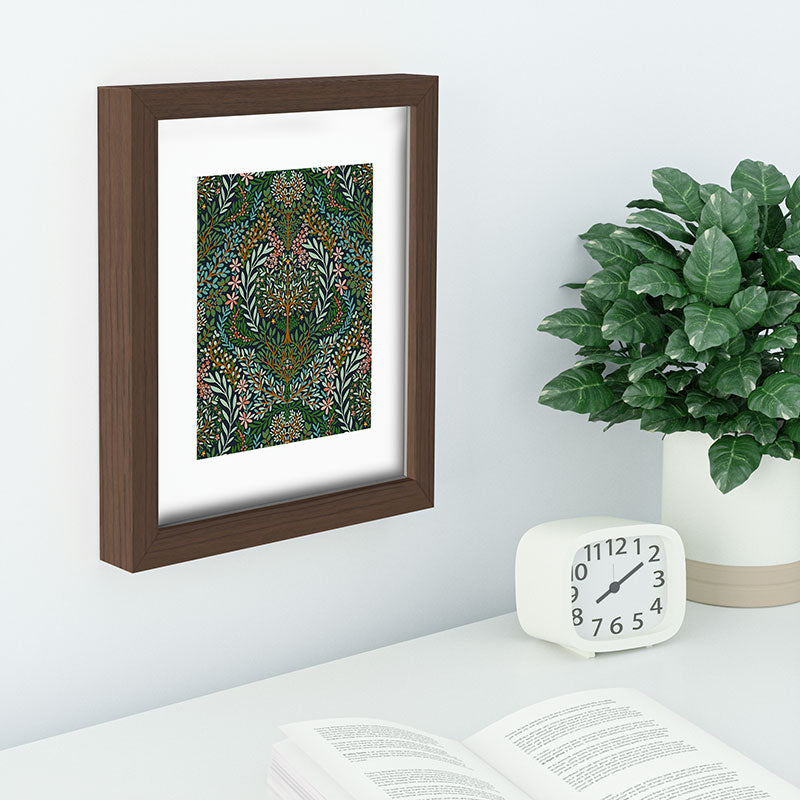 Marta Barragan Camarasa Enchanted Woodland Oasis Recessed Framing Rectangle