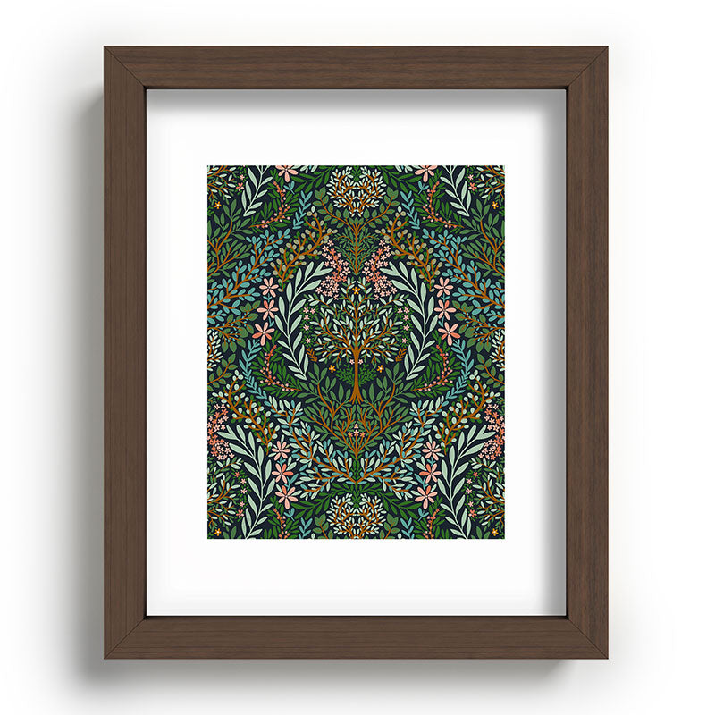 Marta Barragan Camarasa Enchanted Woodland Oasis Recessed Framing Rectangle