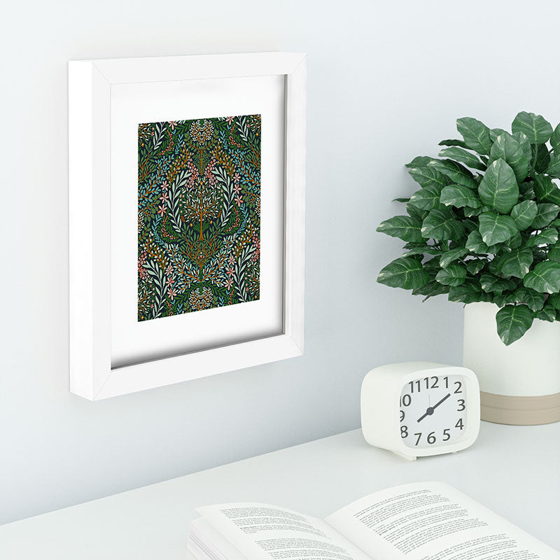 Marta Barragan Camarasa Enchanted Woodland Oasis Recessed Framing Rectangle