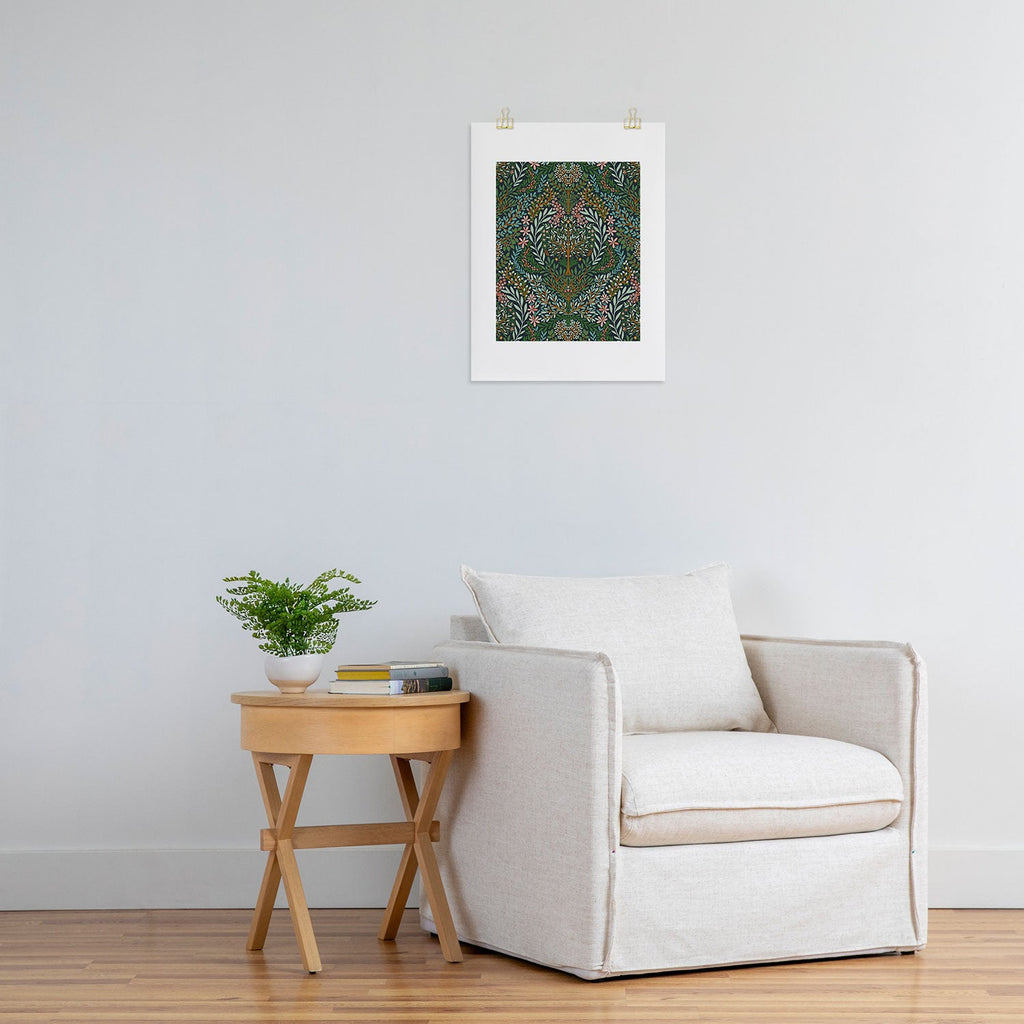 Marta Barragan Camarasa Enchanted Woodland Oasis Art Print
