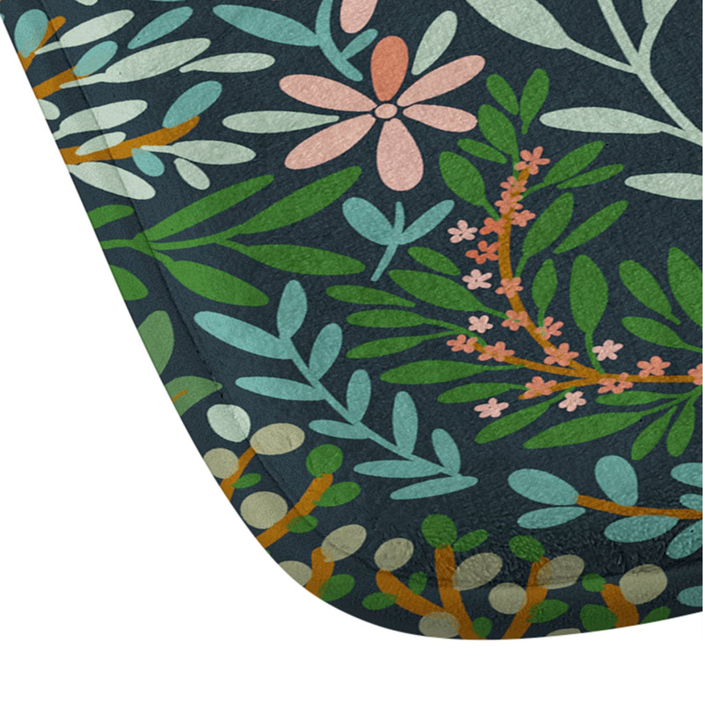 Marta Barragan Camarasa Enchanted Woodland Oasis Memory Foam Bath Mat
