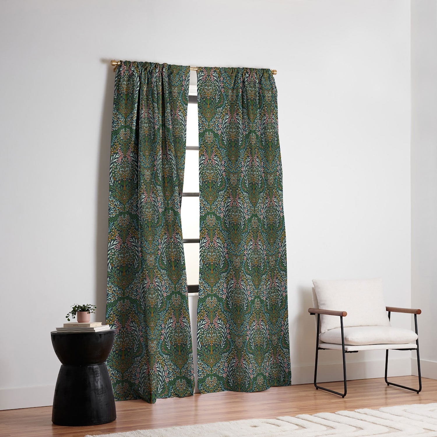 Marta Barragan Camarasa Enchanted Woodland Oasis Blackout Window Curtain