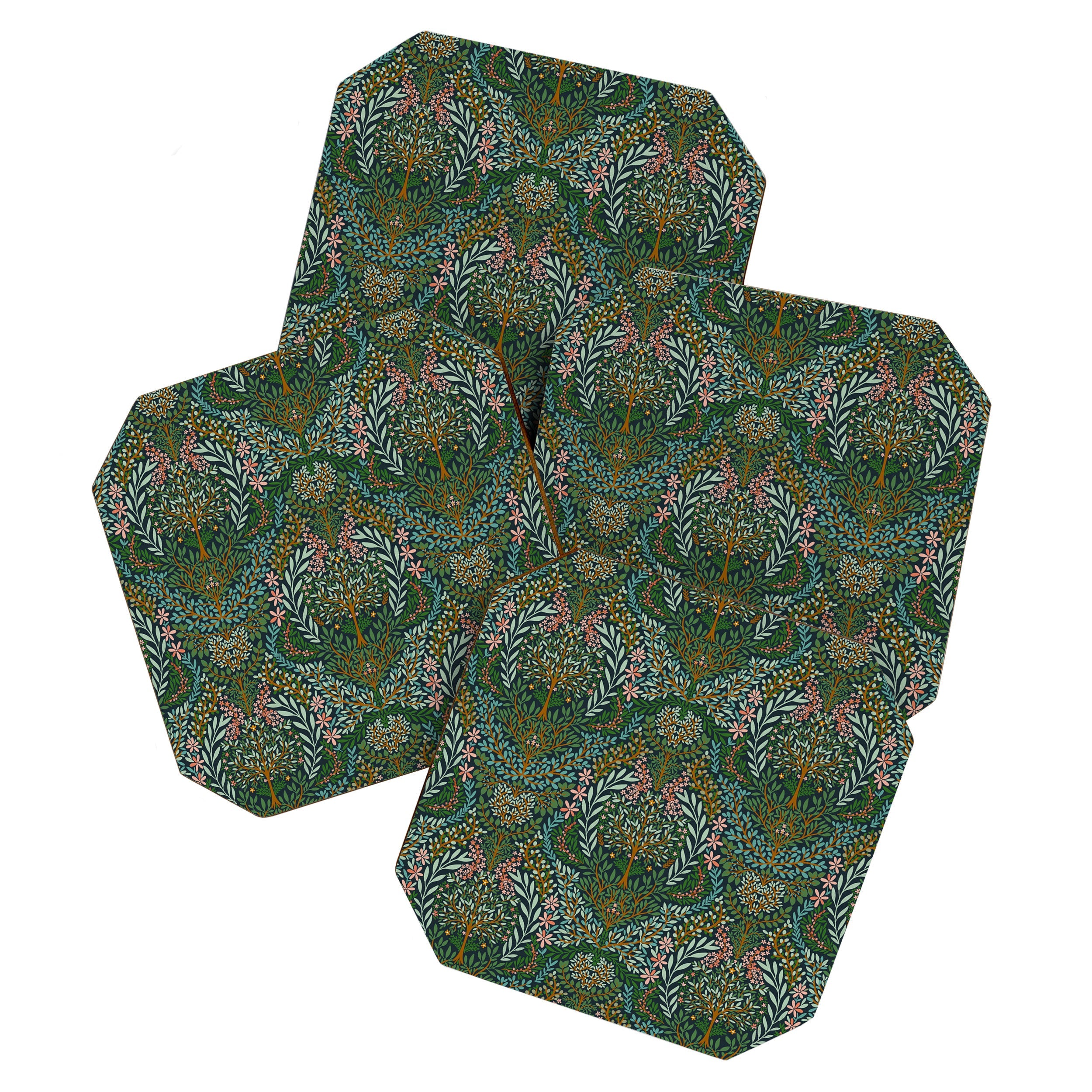 Marta Barragan Camarasa Enchanted Woodland Oasis Coaster Set