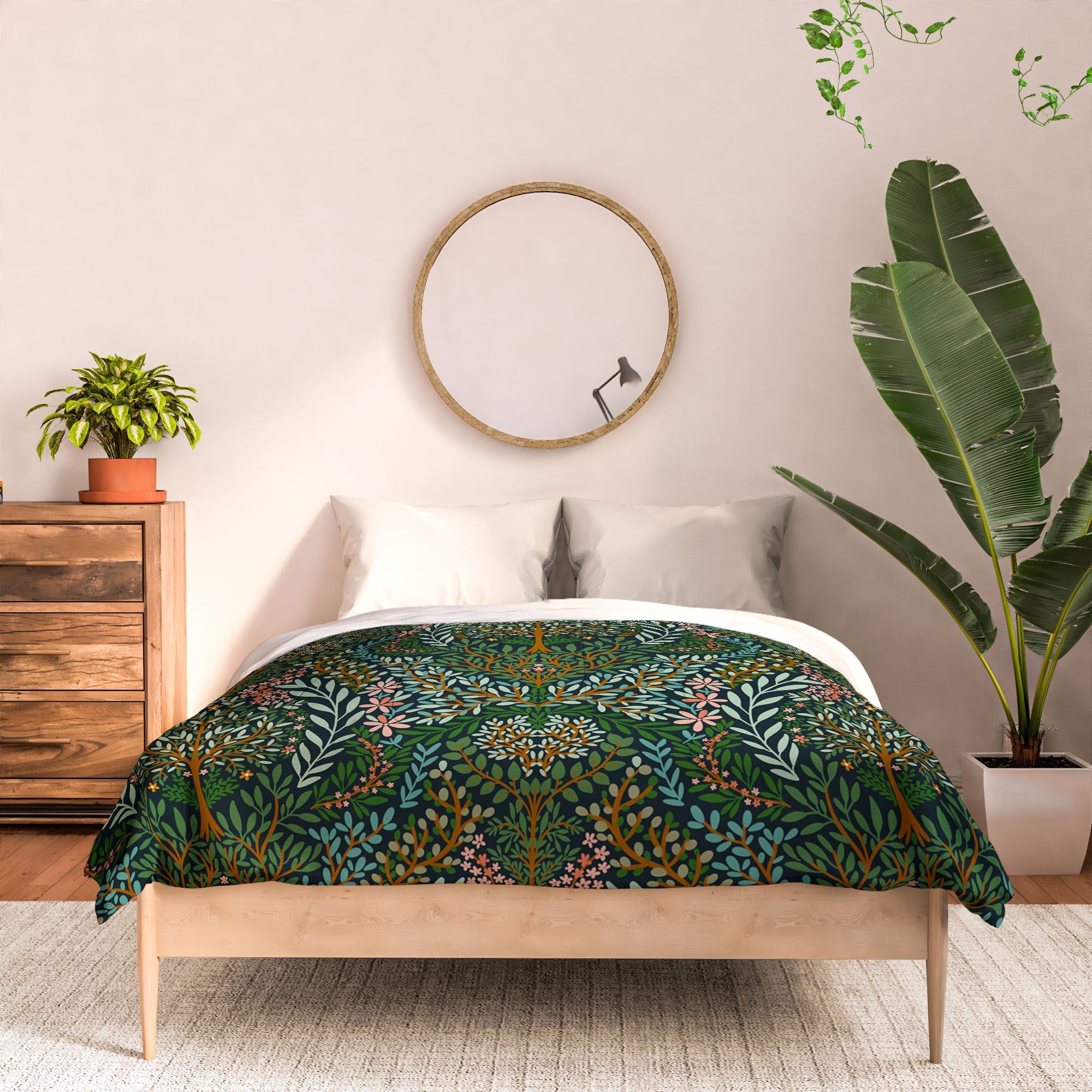 Marta Barragan Camarasa Enchanted Woodland Oasis Comforter