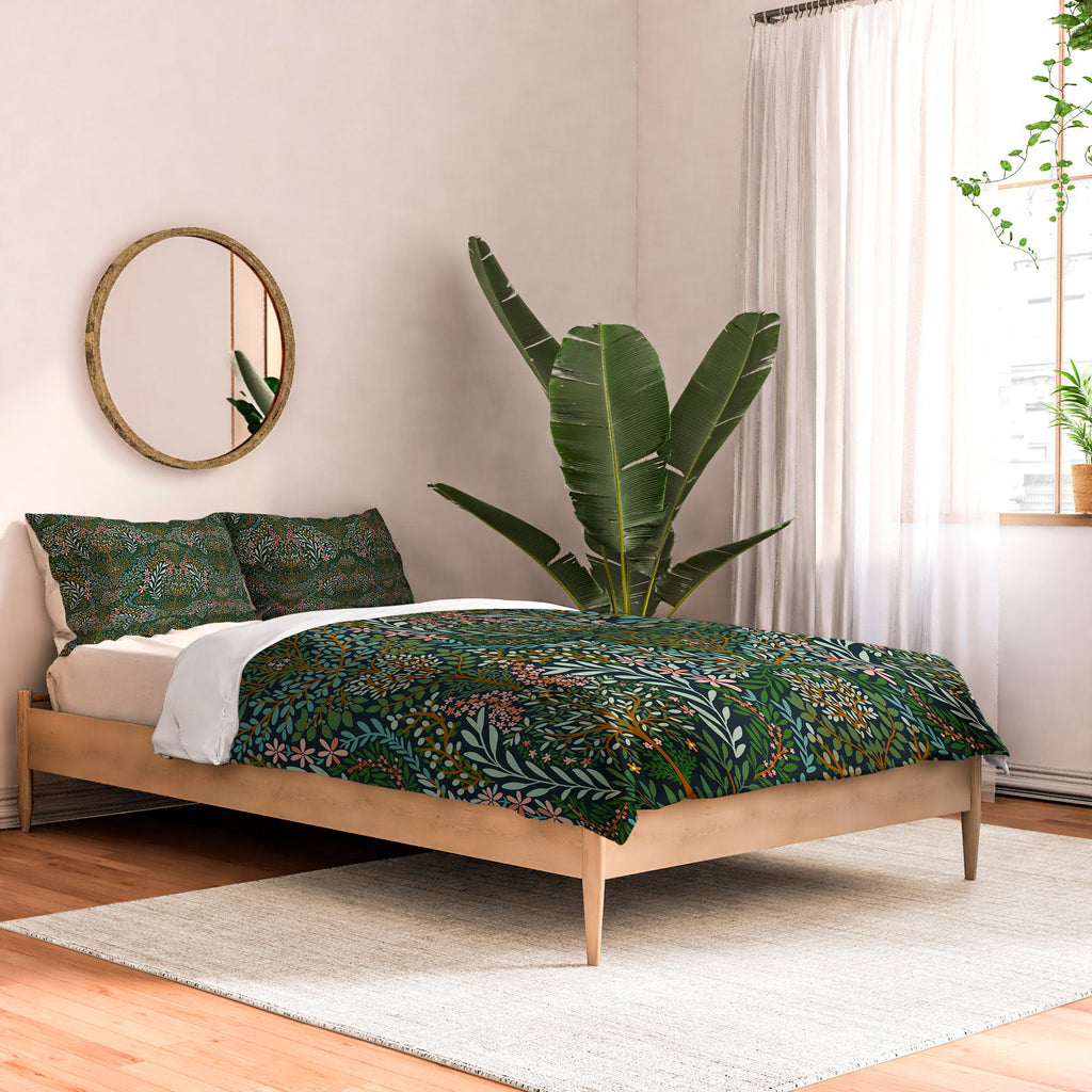 Marta Barragan Camarasa Enchanted Woodland Oasis Comforter